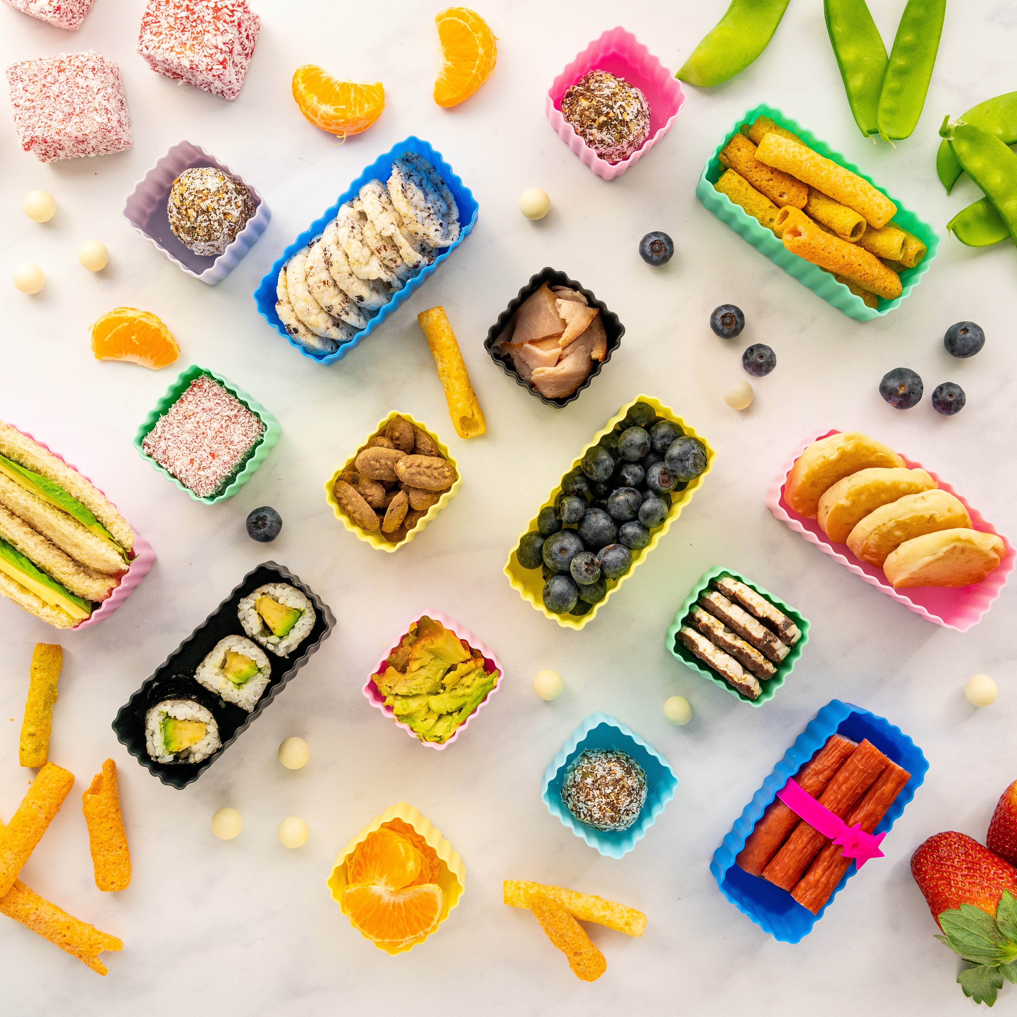 silicone bento food cups for lunch boxes
