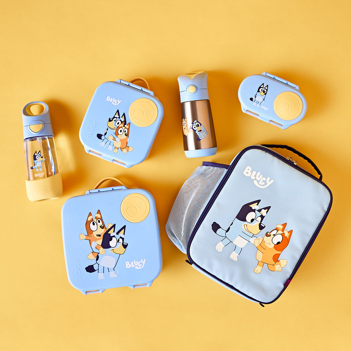 Bluey insulated drink bottle and lunch box and bag