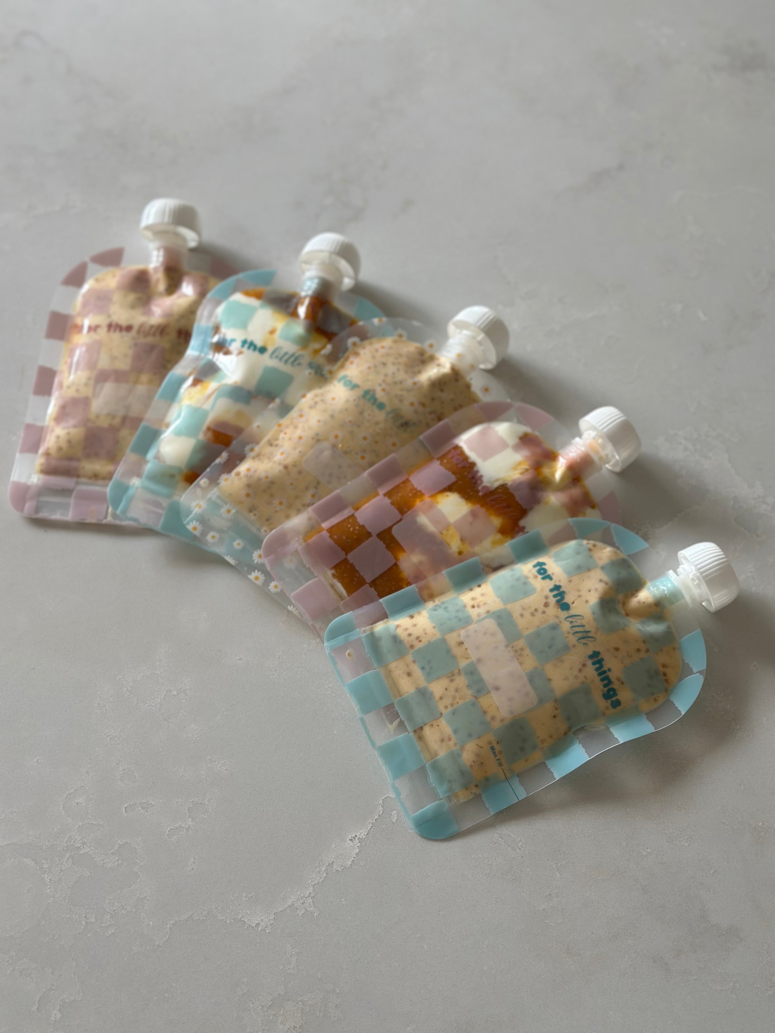 Sinchies 150ml Reusable Food Pouches - Daisies