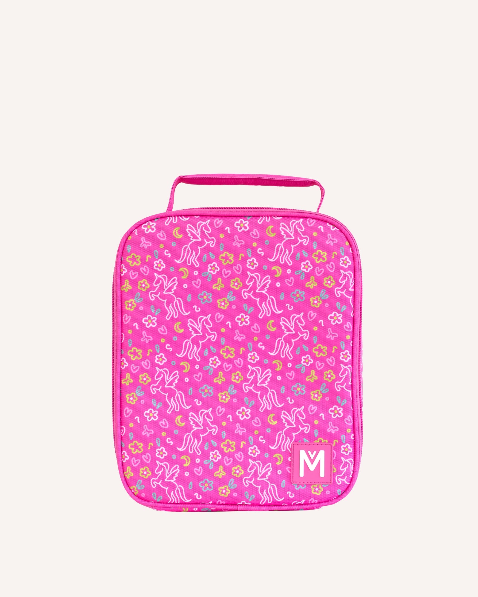 pink unicorn insulated lunch bag