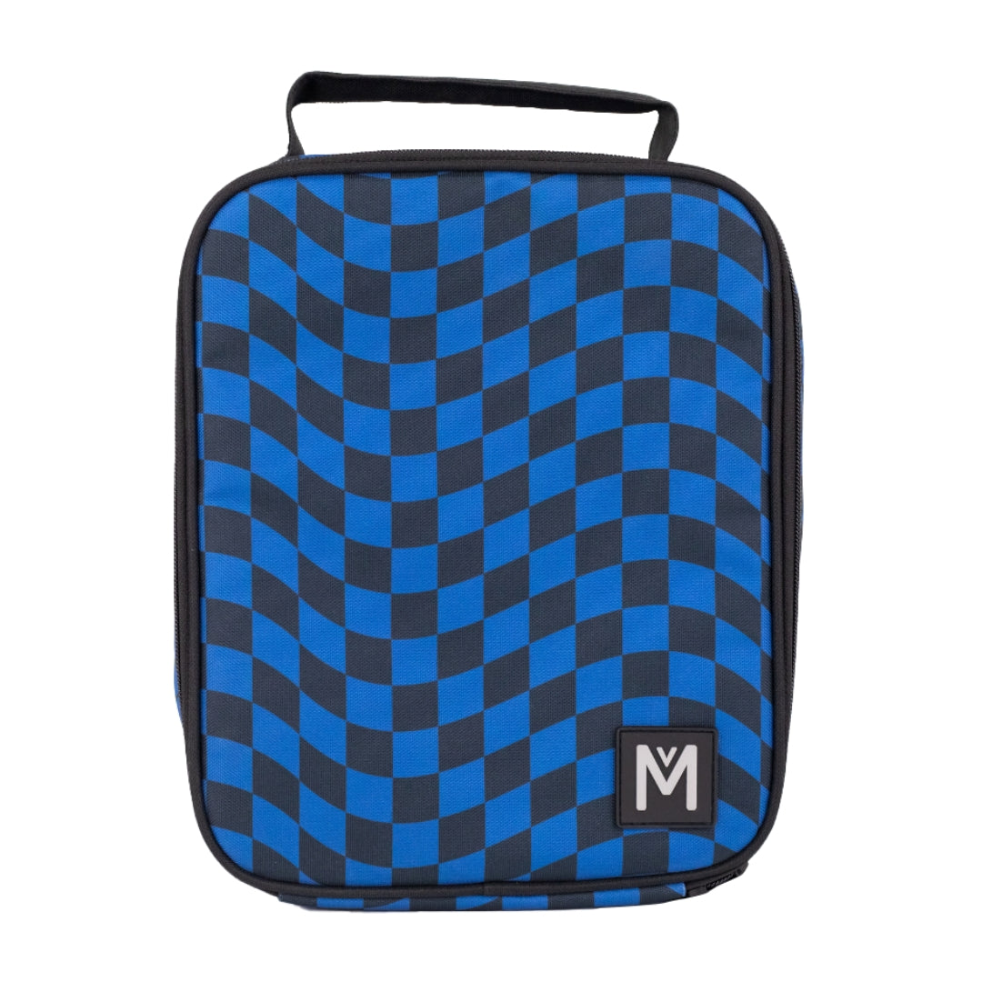 Blue and black check retro lunch bag from MontiiCo