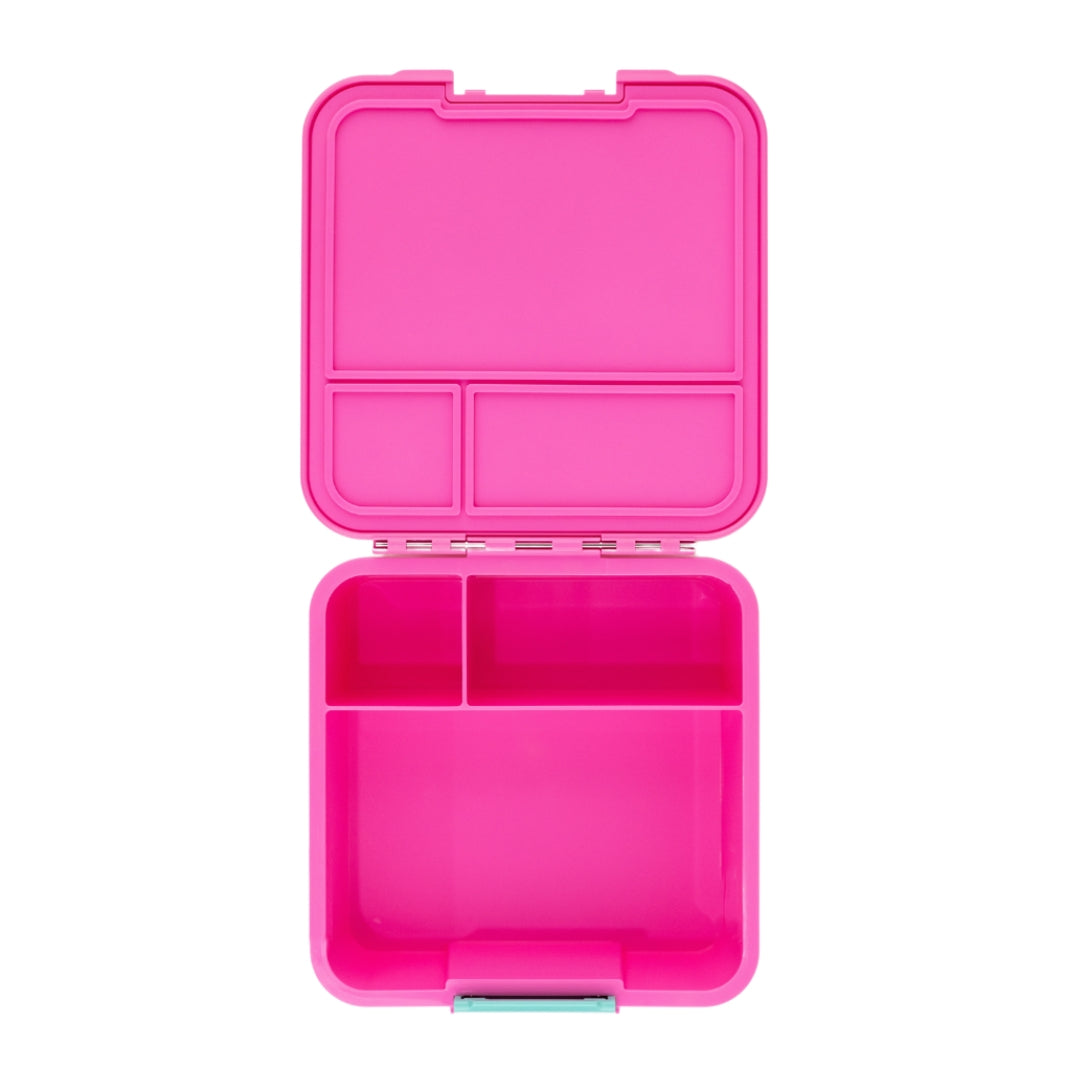 bento three pink unicorn lunch box