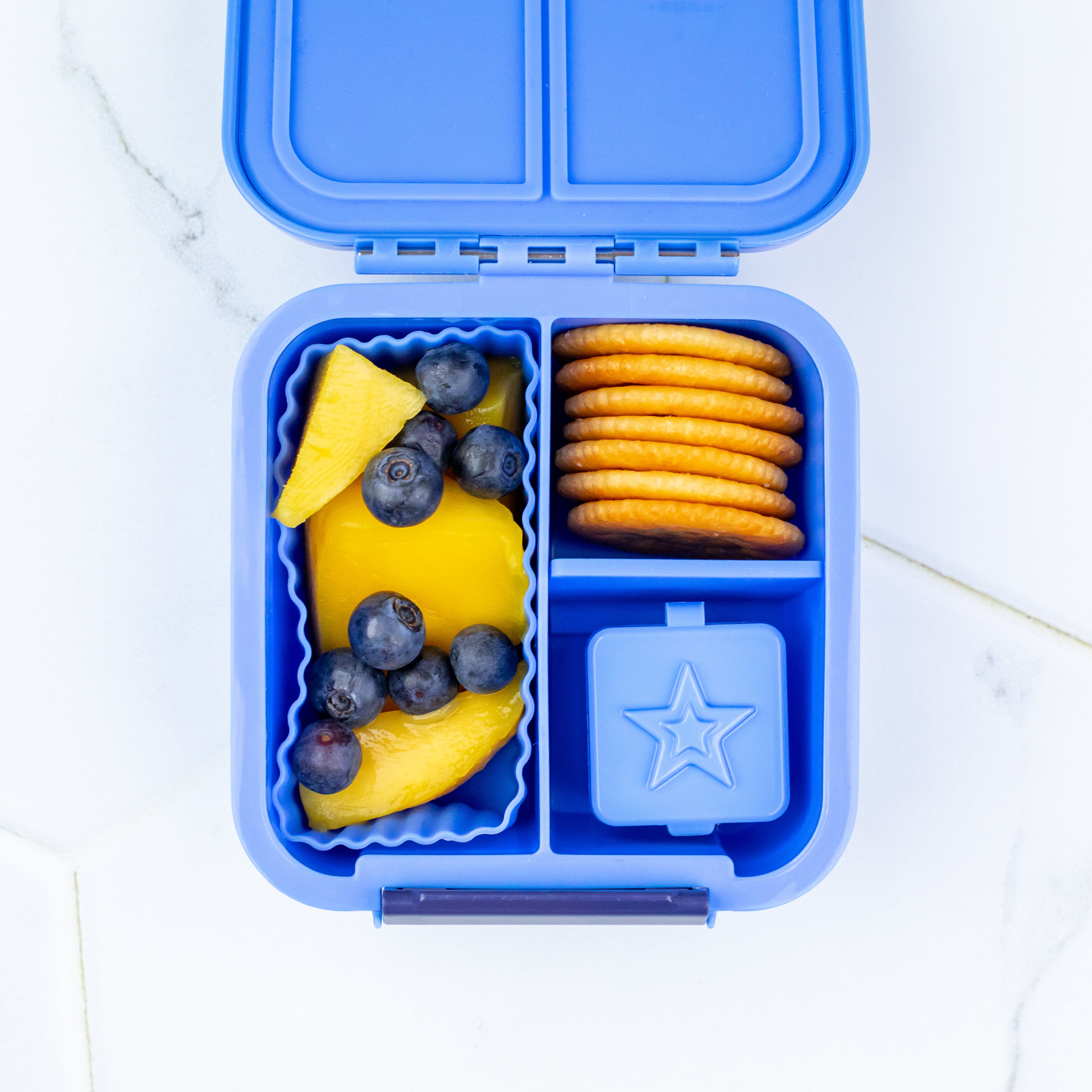 blue bento surprise cup for dips and sauces