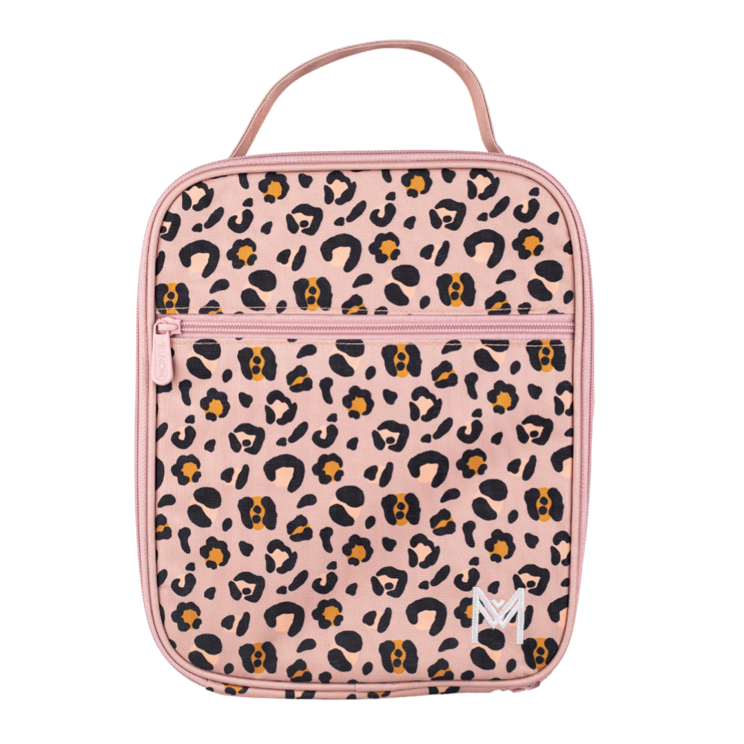 Leopard print pink lunch bag MontiiCo