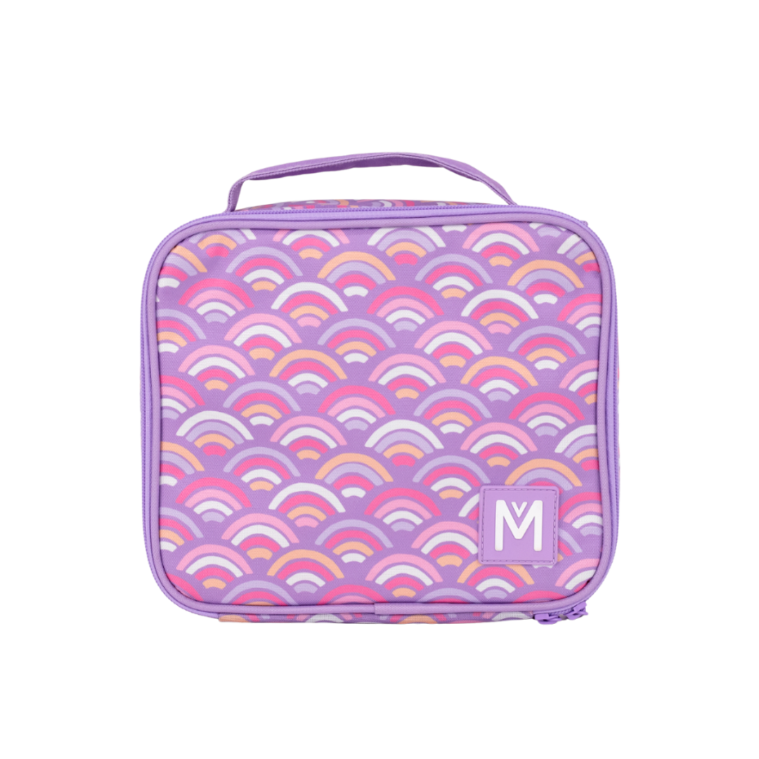 Rainbow pink montii medium lunch bag