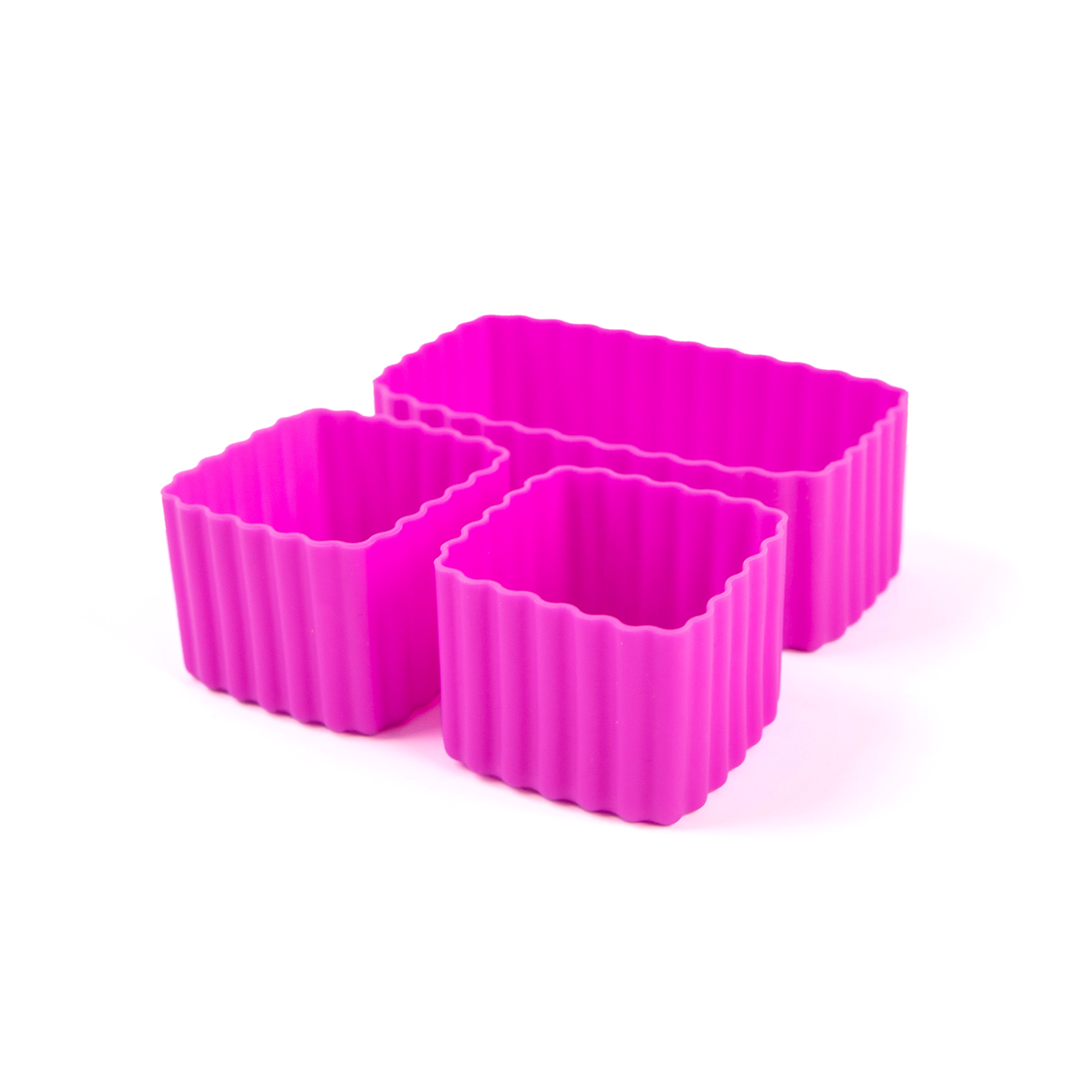 fuchsia silicone mixed bento cups