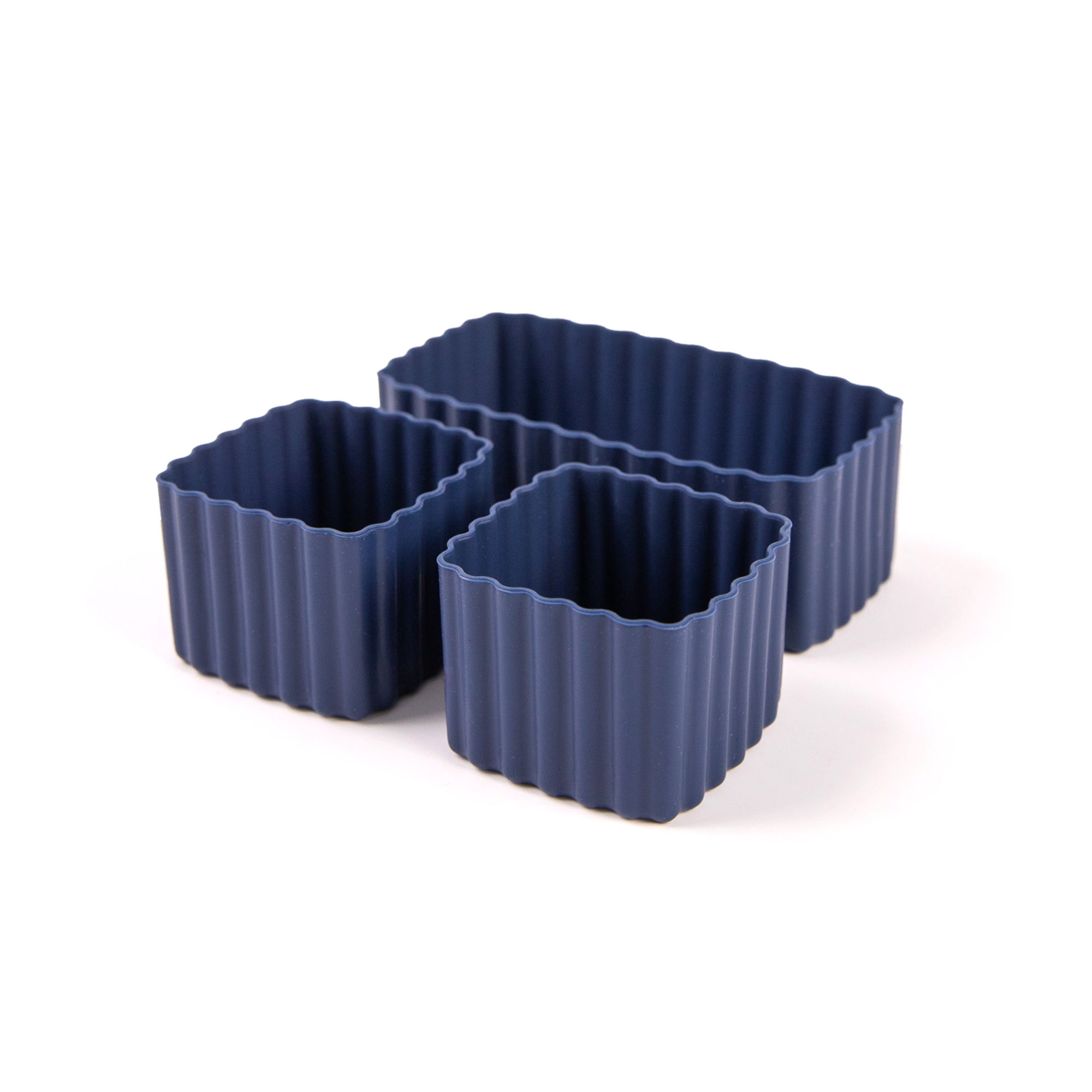 navy silicone mixed bento cups