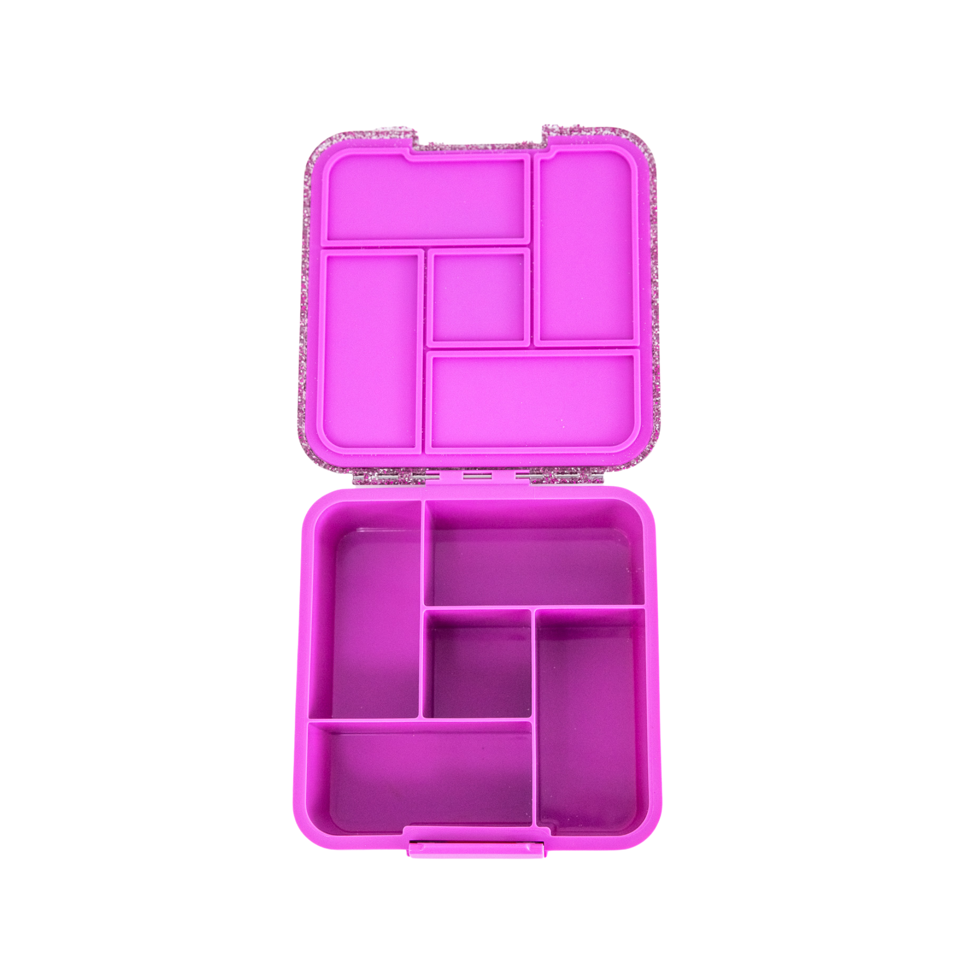 magenta glitter bento five lunch box