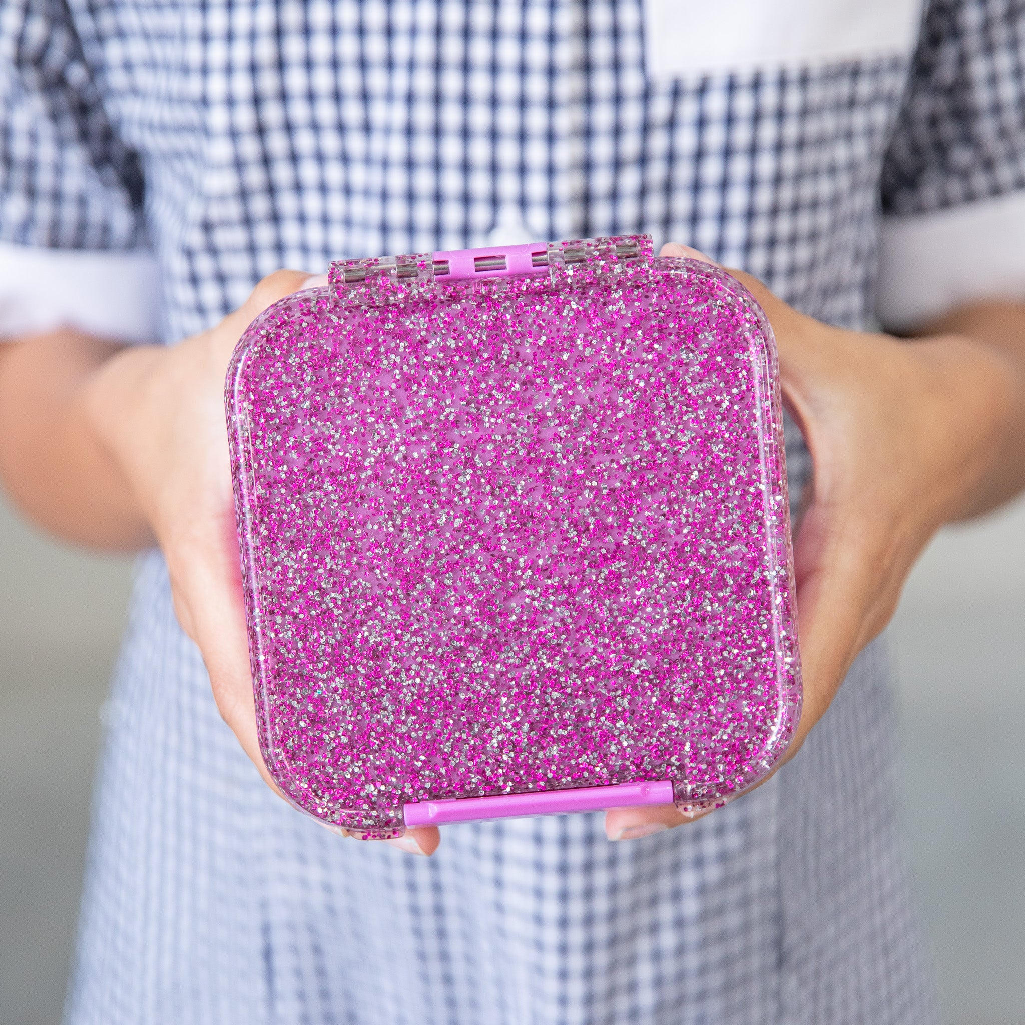 magenta glitter bento two lunch box