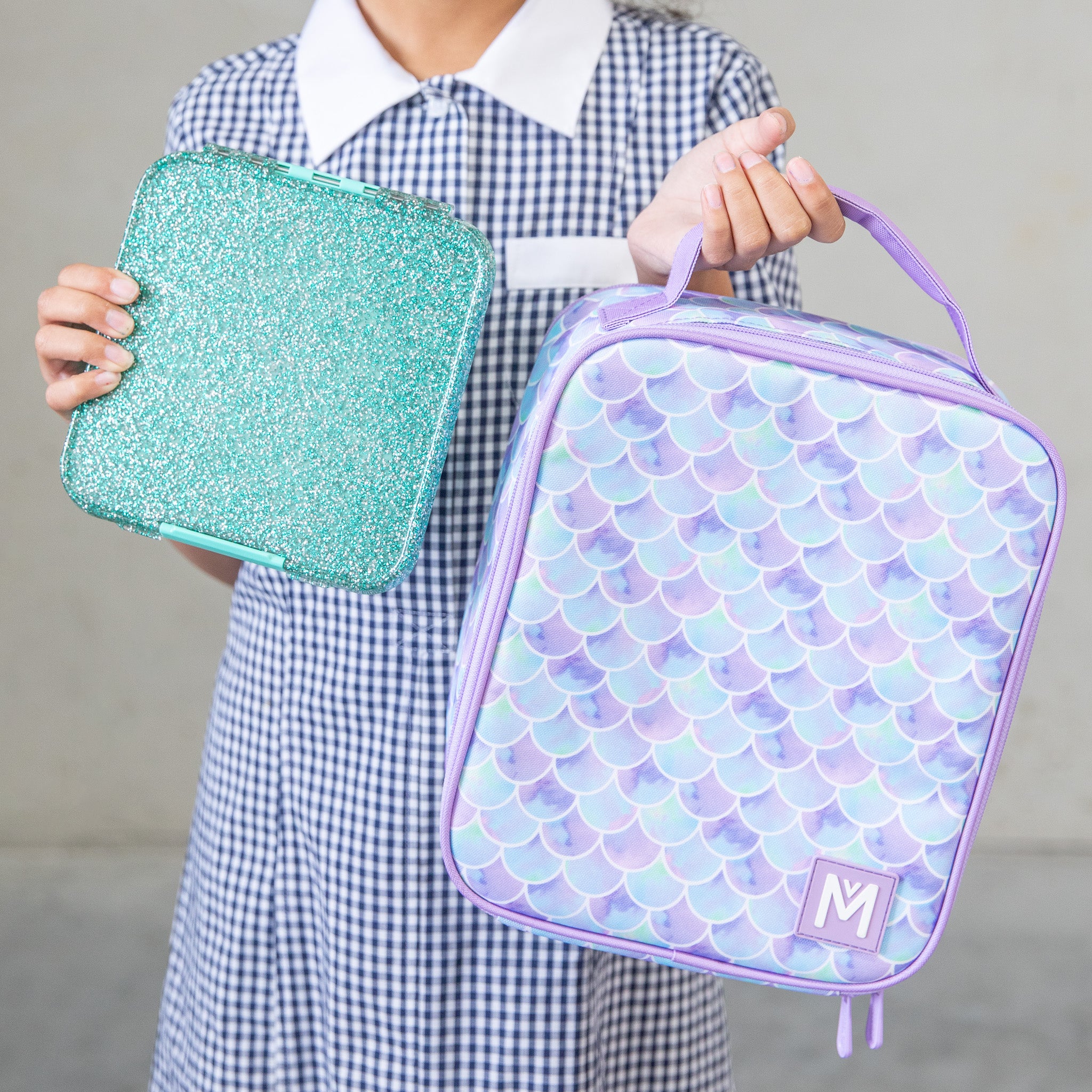 turquoise glitter bento five lunch box