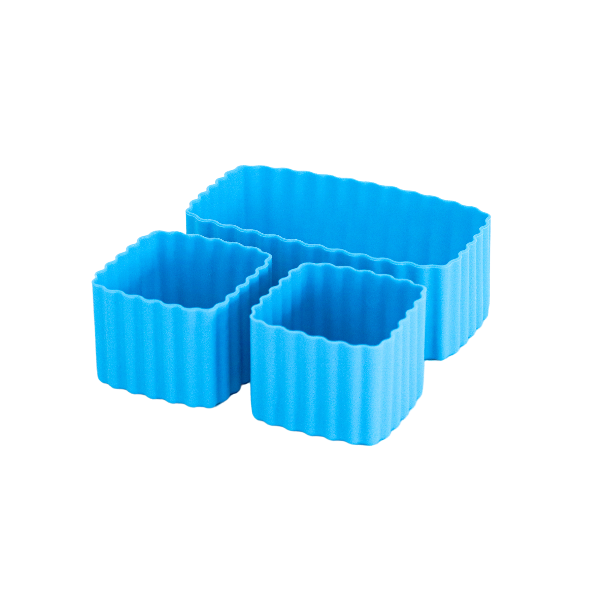 Coastal blue silicone bento cups