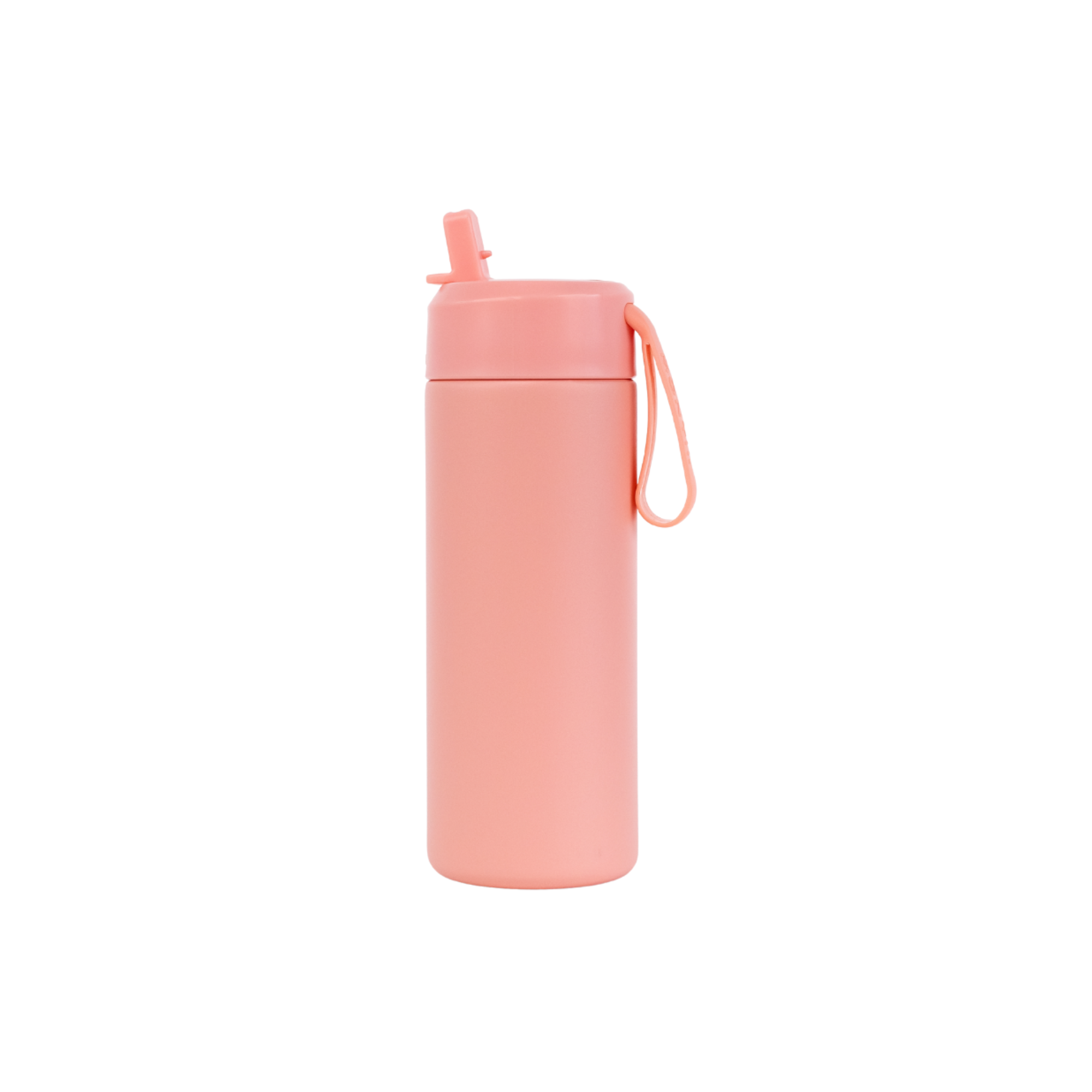 MontiiCo pale pink camellia sipper lid and straw and drink bottle