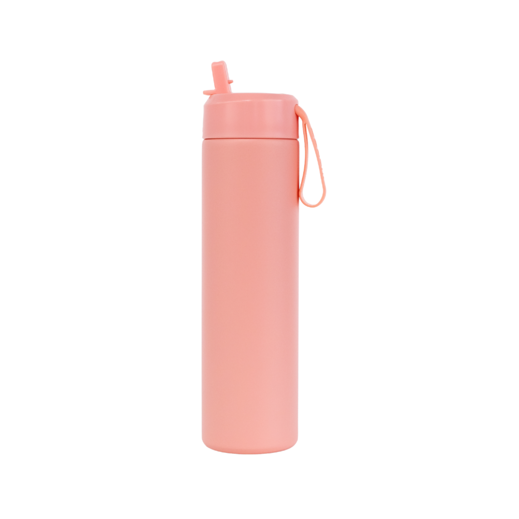 MontiiCo pale pink camellia sipper lid and straw and drink bottle