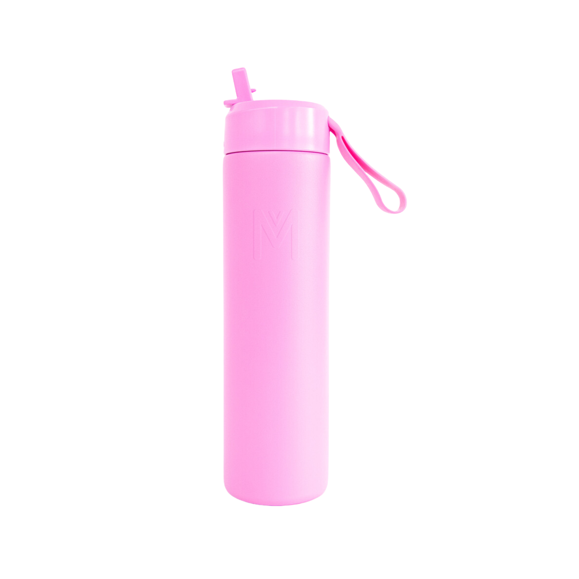 Floss pink sipper lid and straw and water bottle