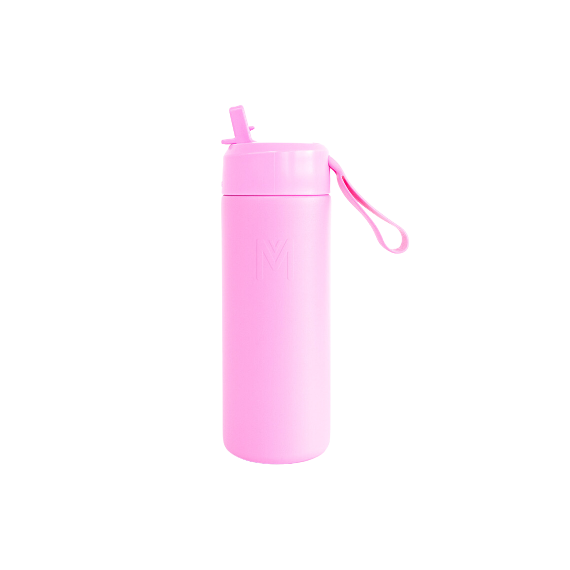 Floss pink sipper lid and straw and water bottle