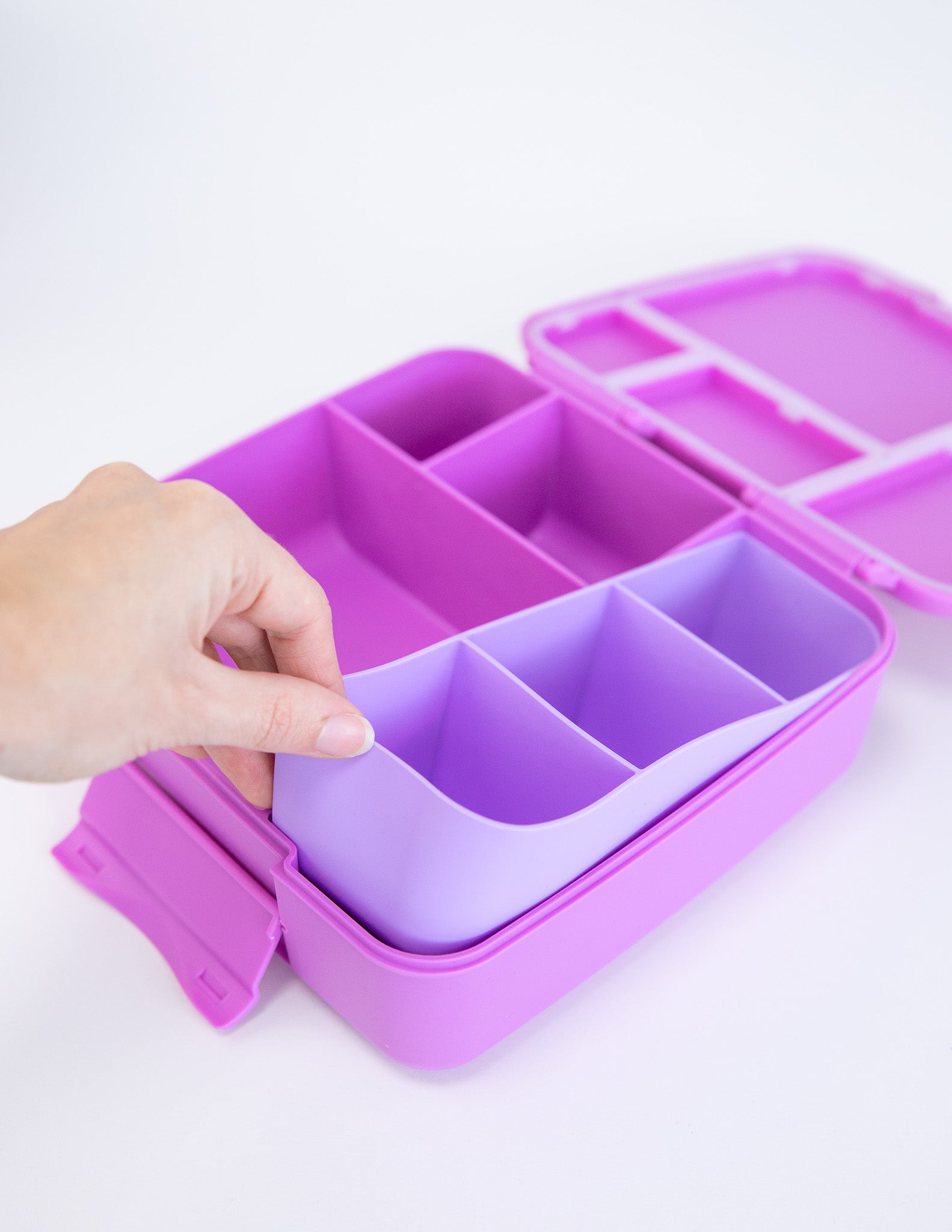 Fuchsia pink feast bento lunch box by montiiCo