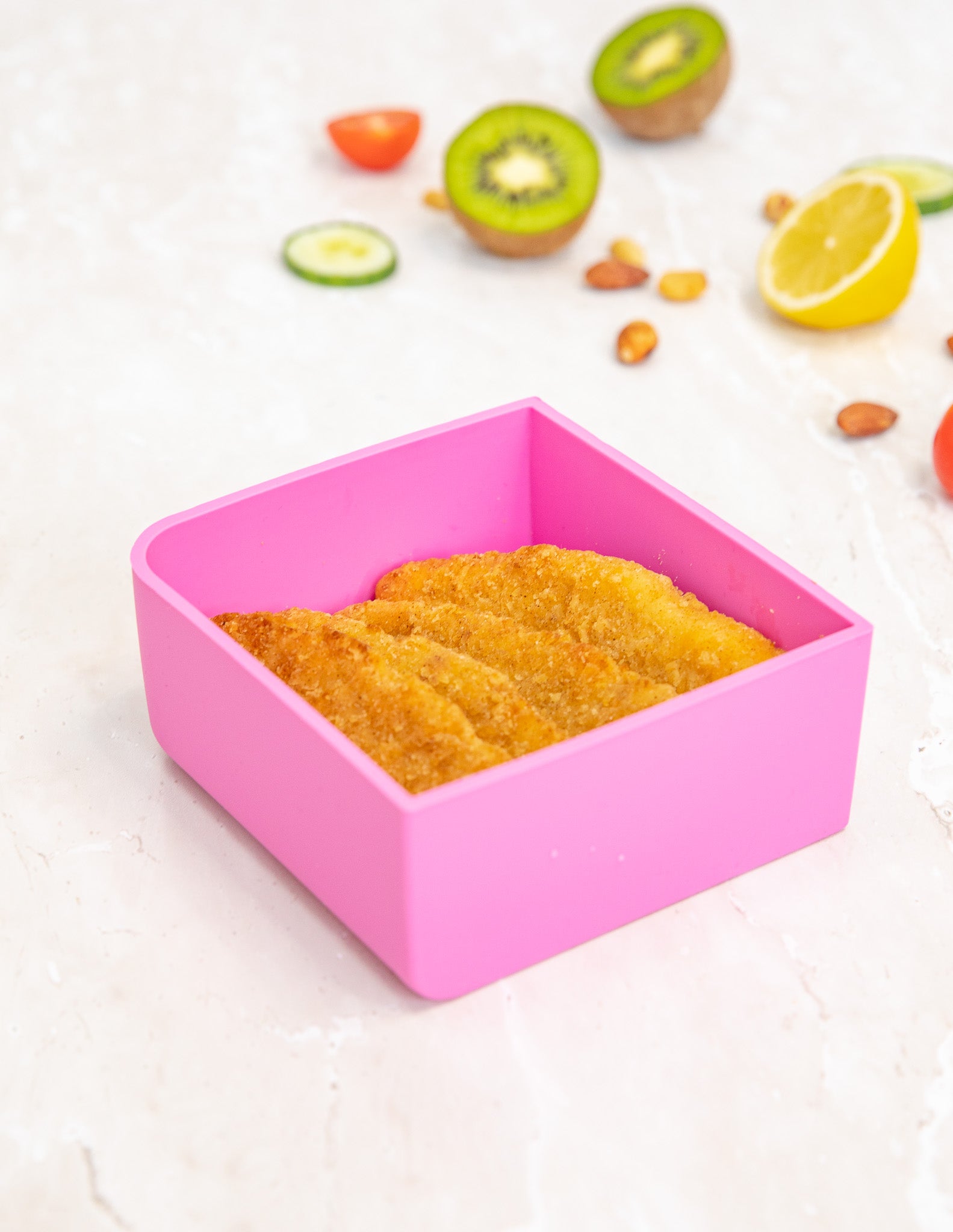 Floss pink square feast tray