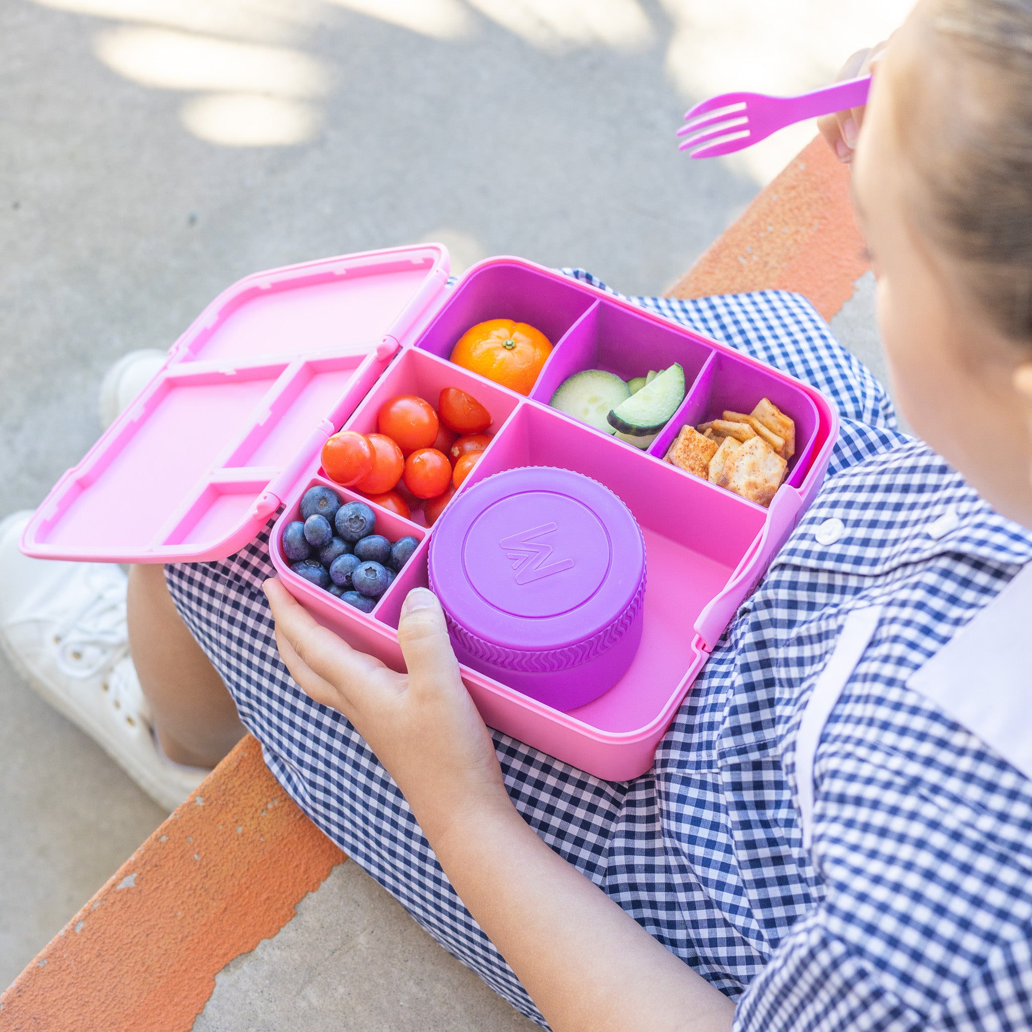 Mini Insulated Food Jar (200ml) - Fuchsia