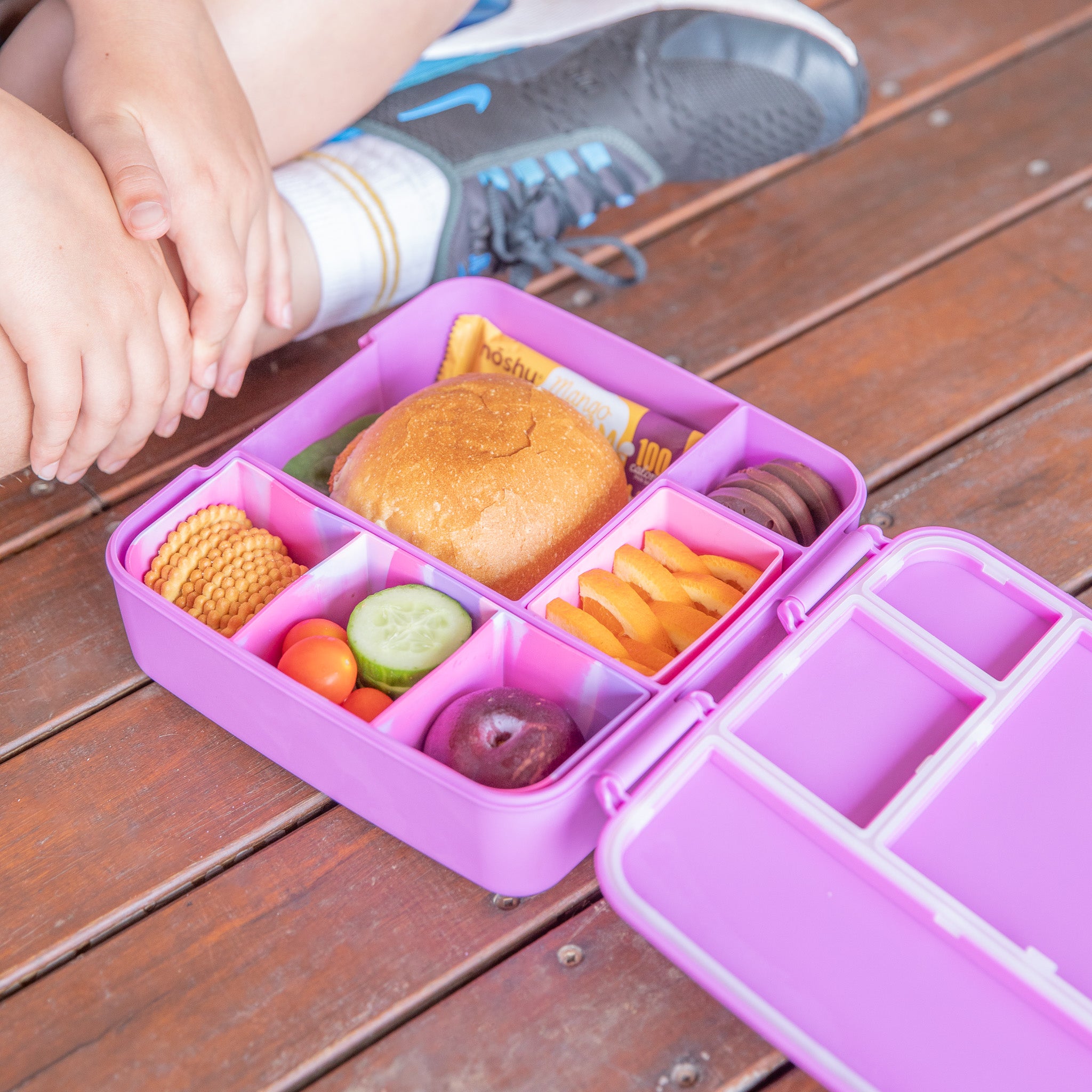 purple marble feast silicone tray