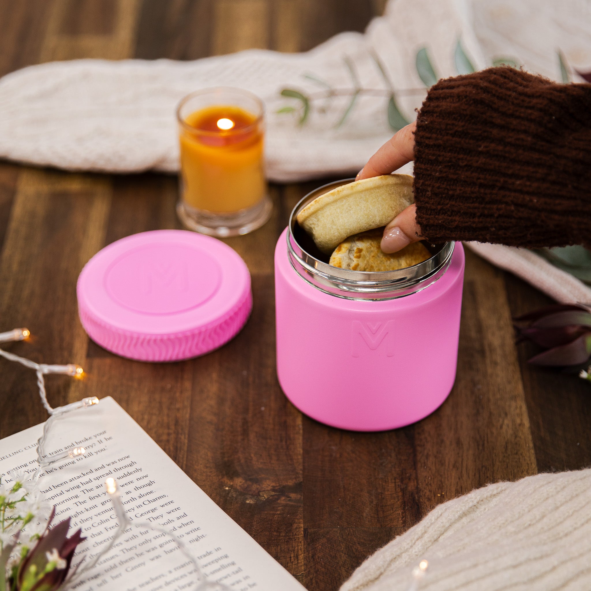 FLoss pink 400ml insulated food jar