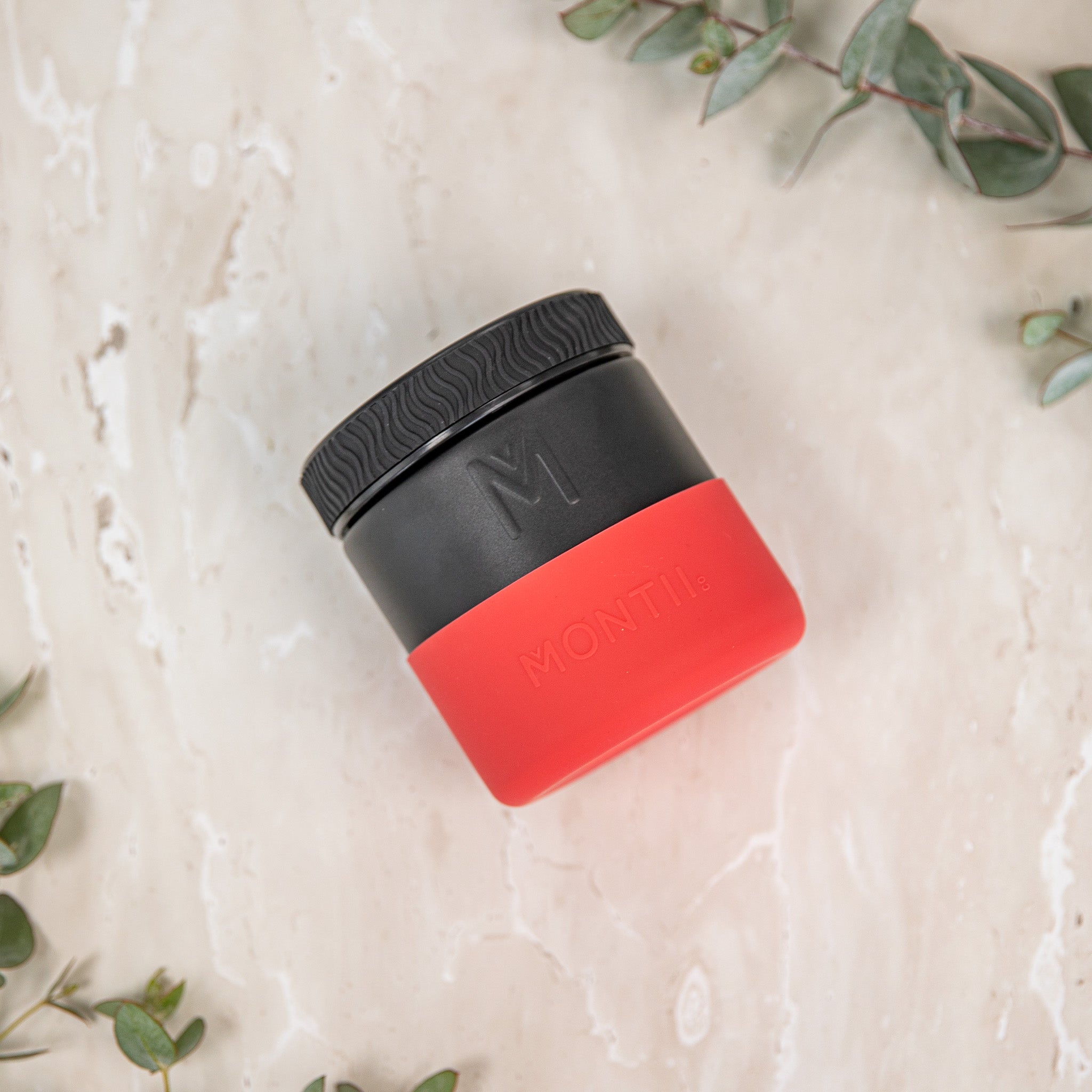 Midnight black insulated food jar