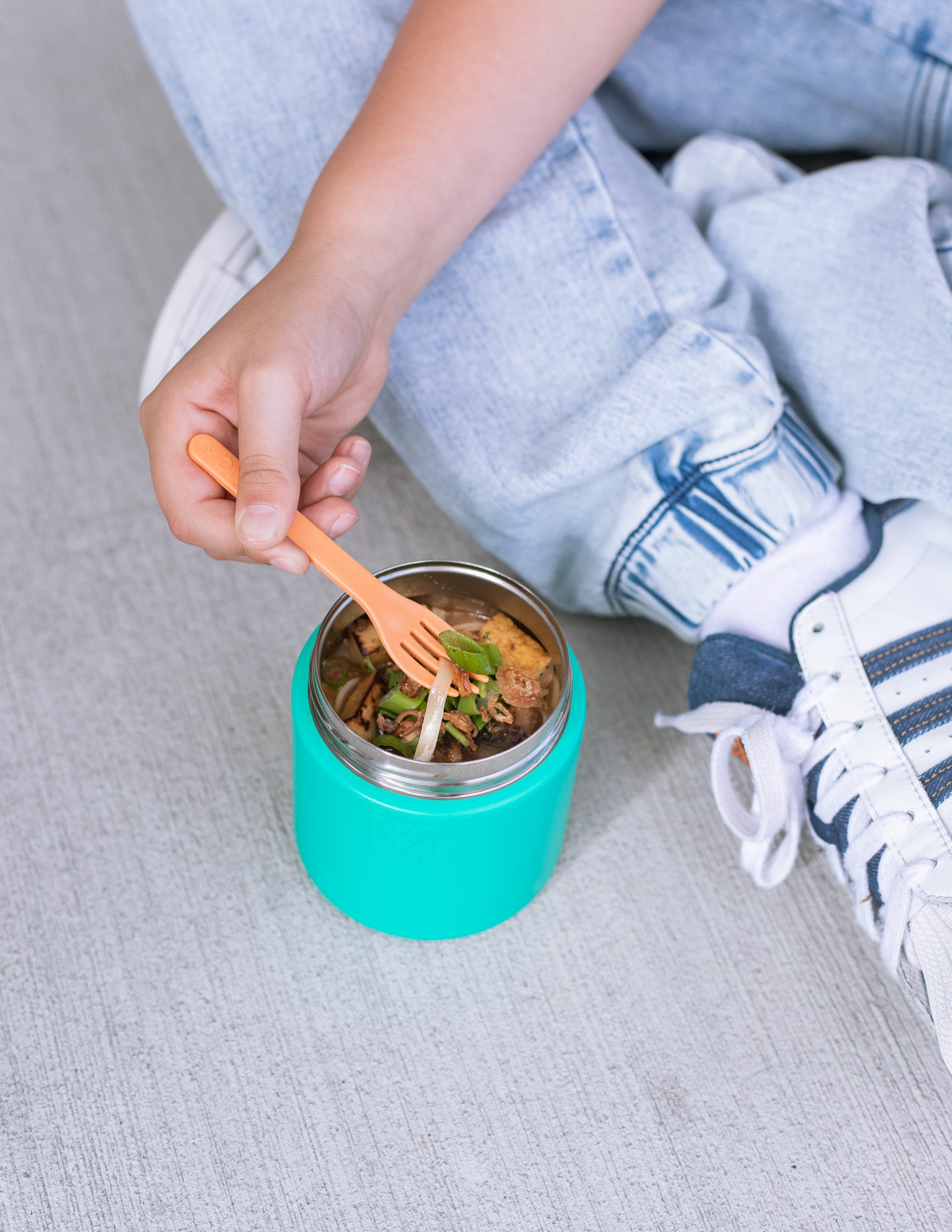 green insulated food jar