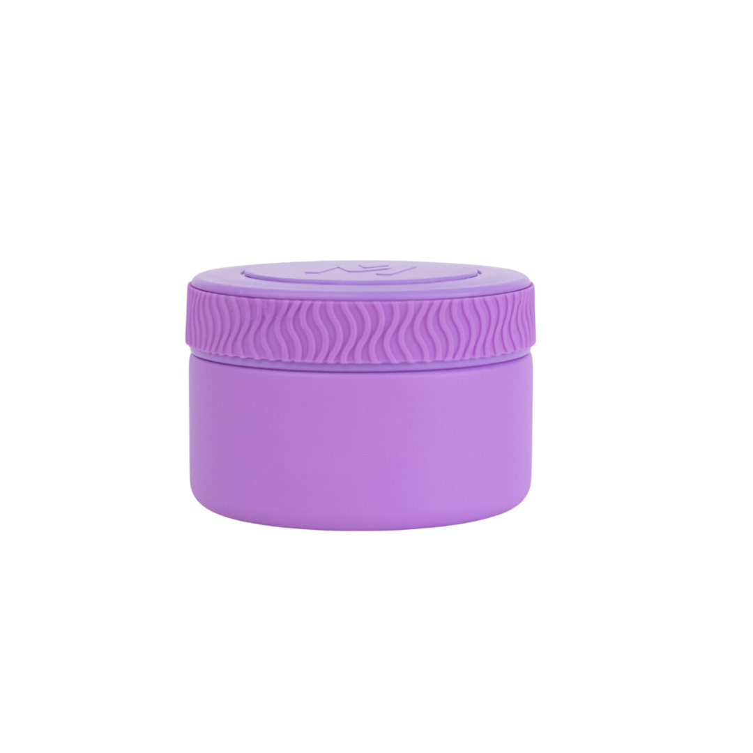 purple mini insulated food jar