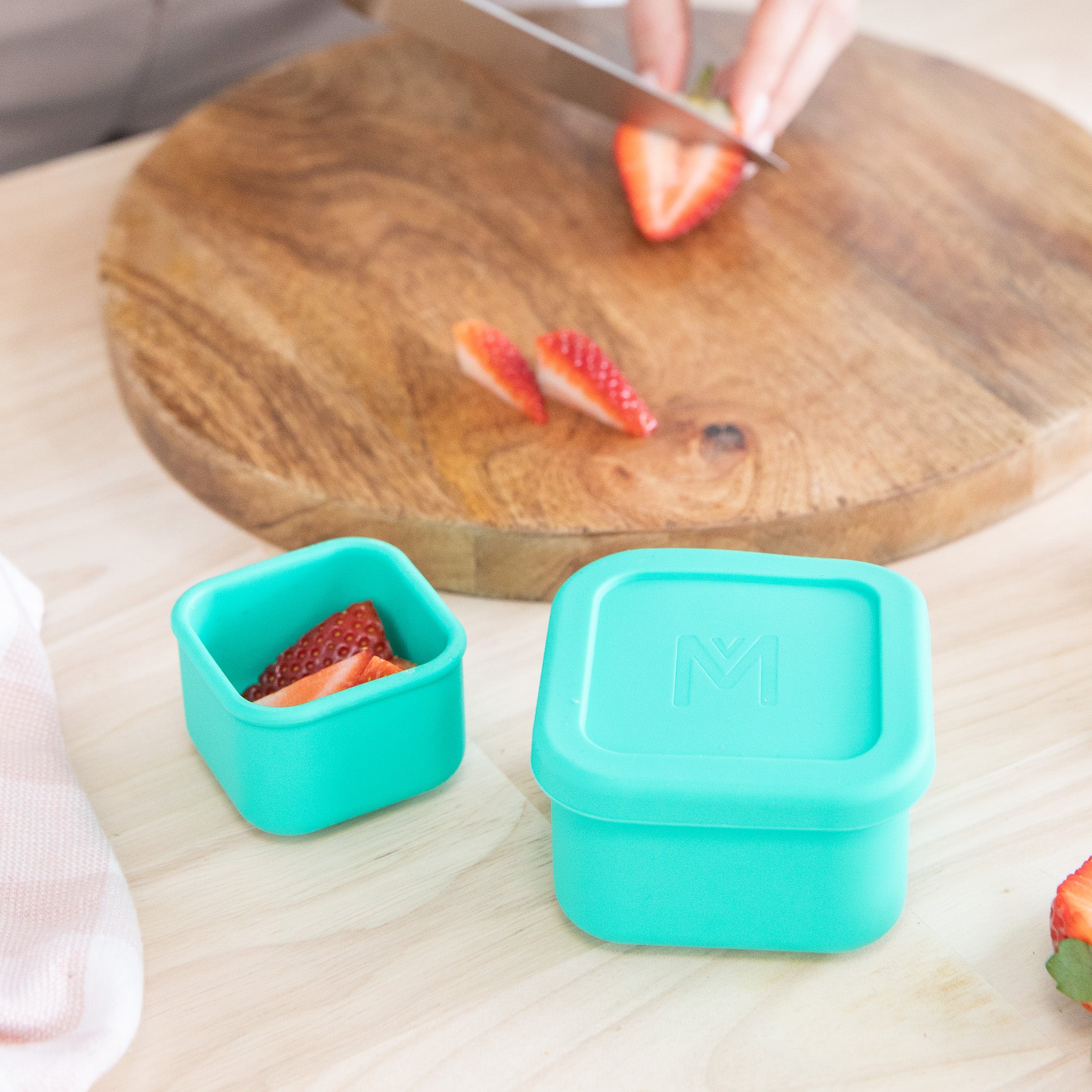 mojito green silicone nesting tubs