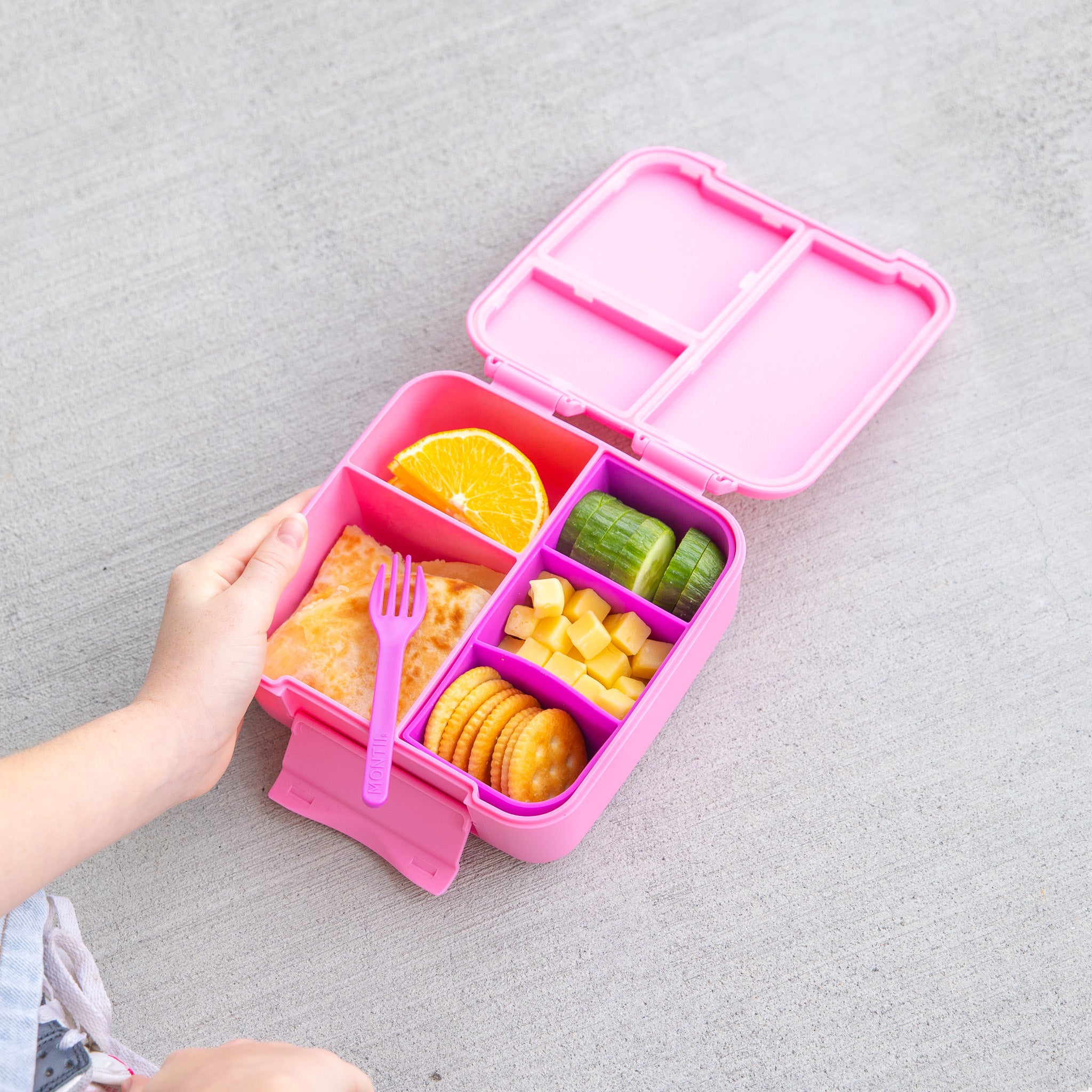 Floss pink bite lunch box