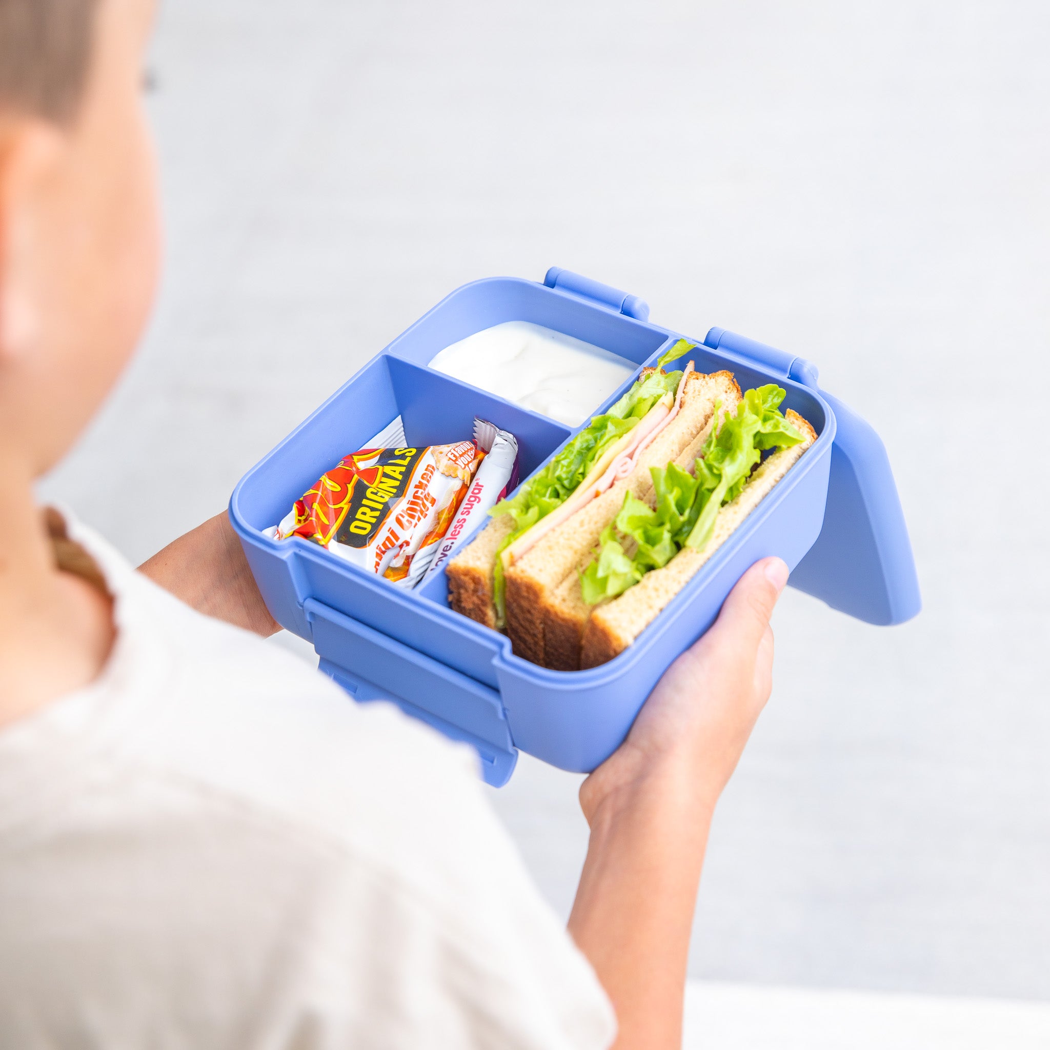 splash blue bite lunch box