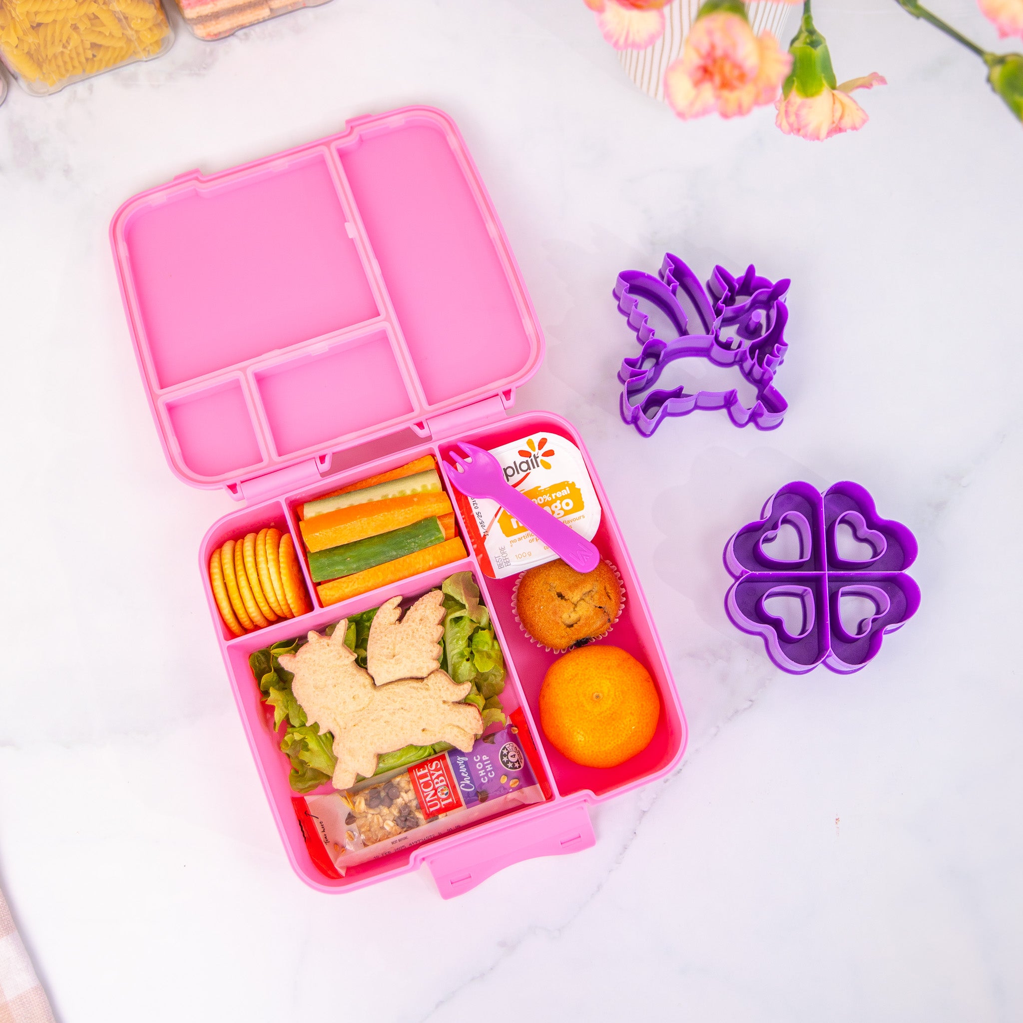 pink feast lunch box