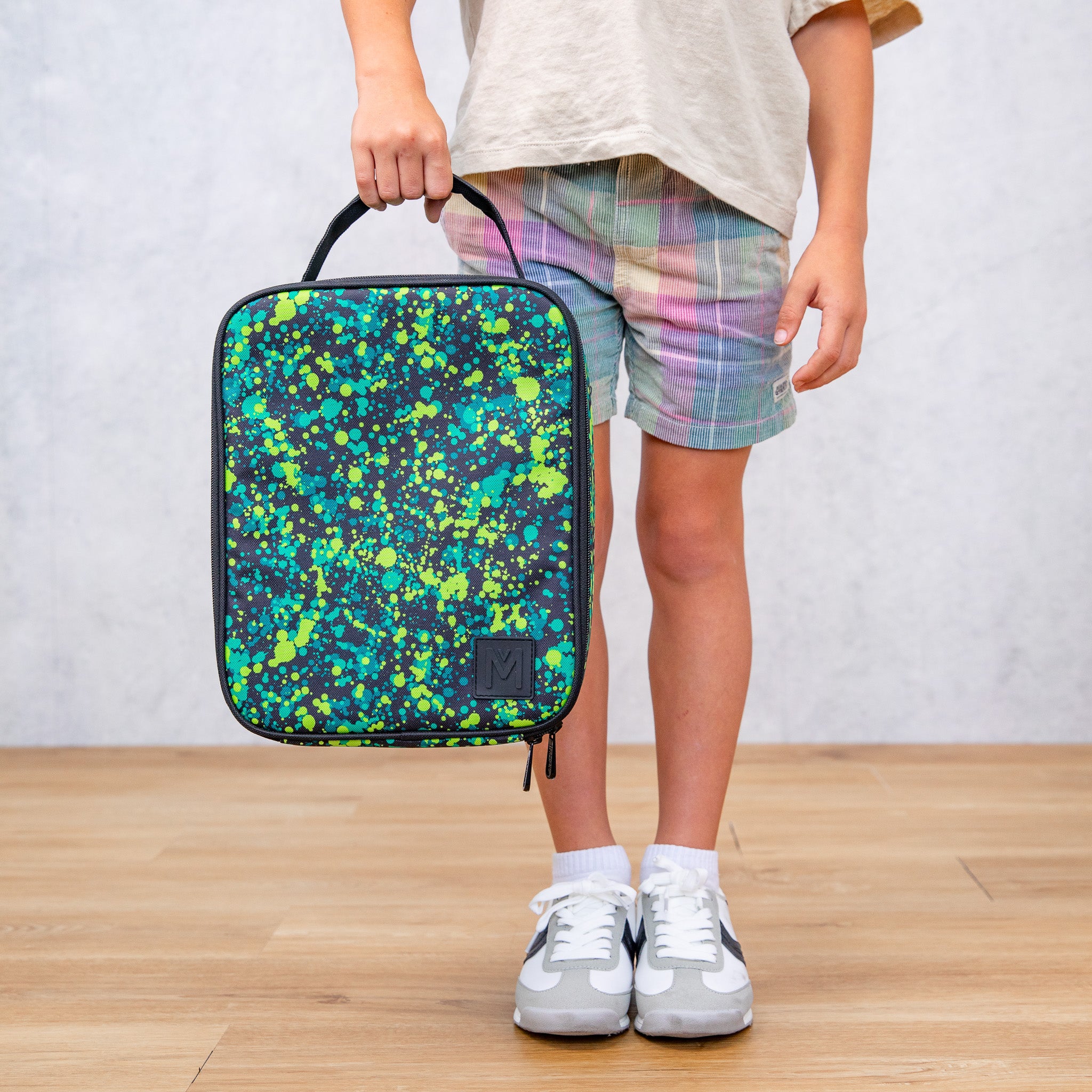 Splat green insulated lunch bag by montiiCo