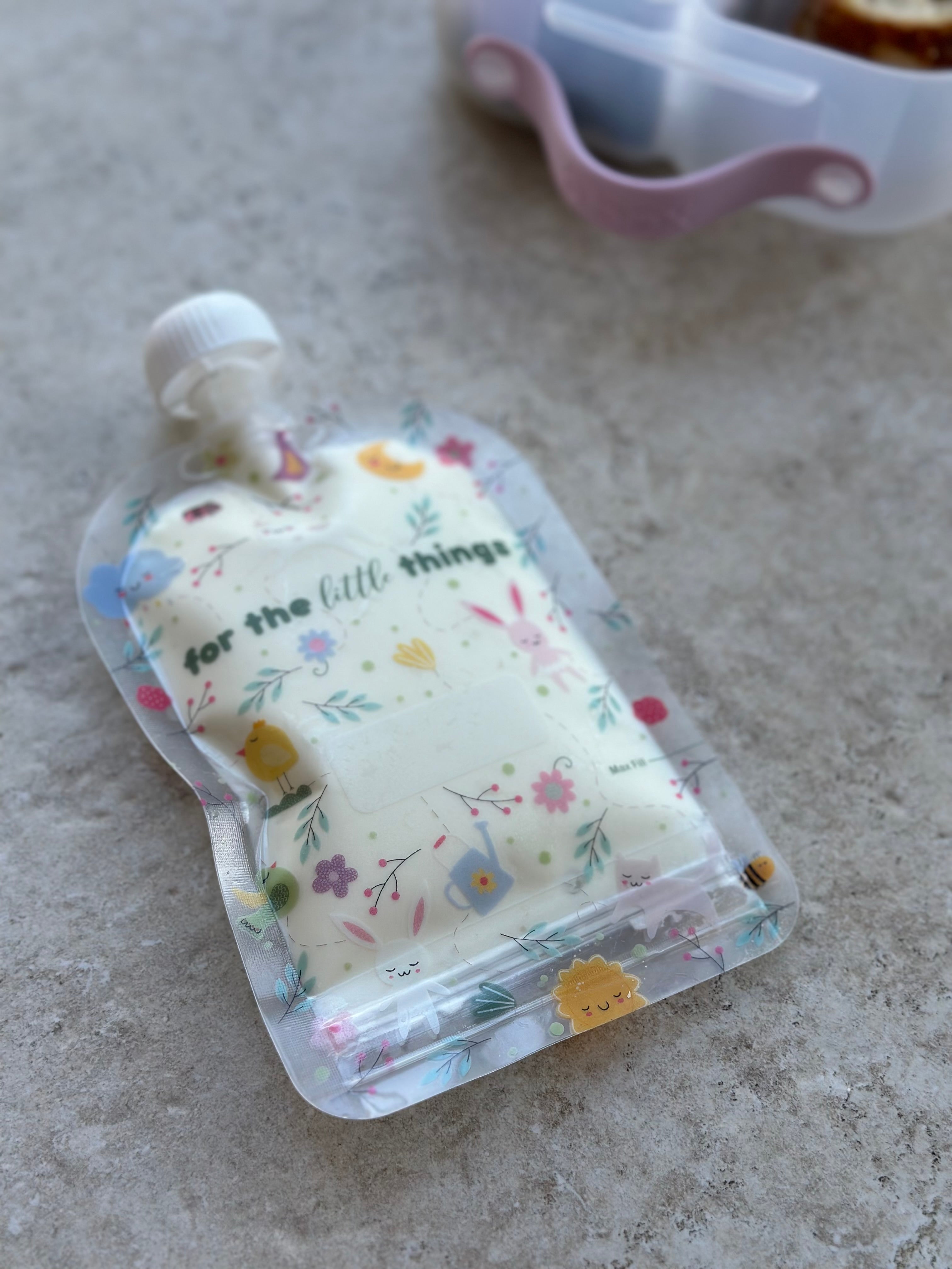 Sugar and Spice and all things nice reusable food pouch