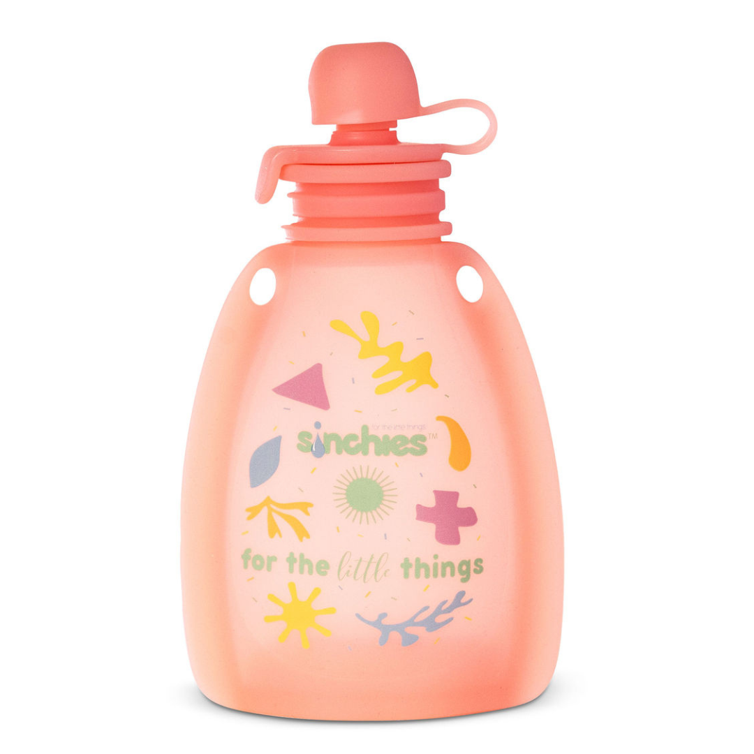 Sinchies Silicone Squeezy Pouch - Pink Pastel Pop