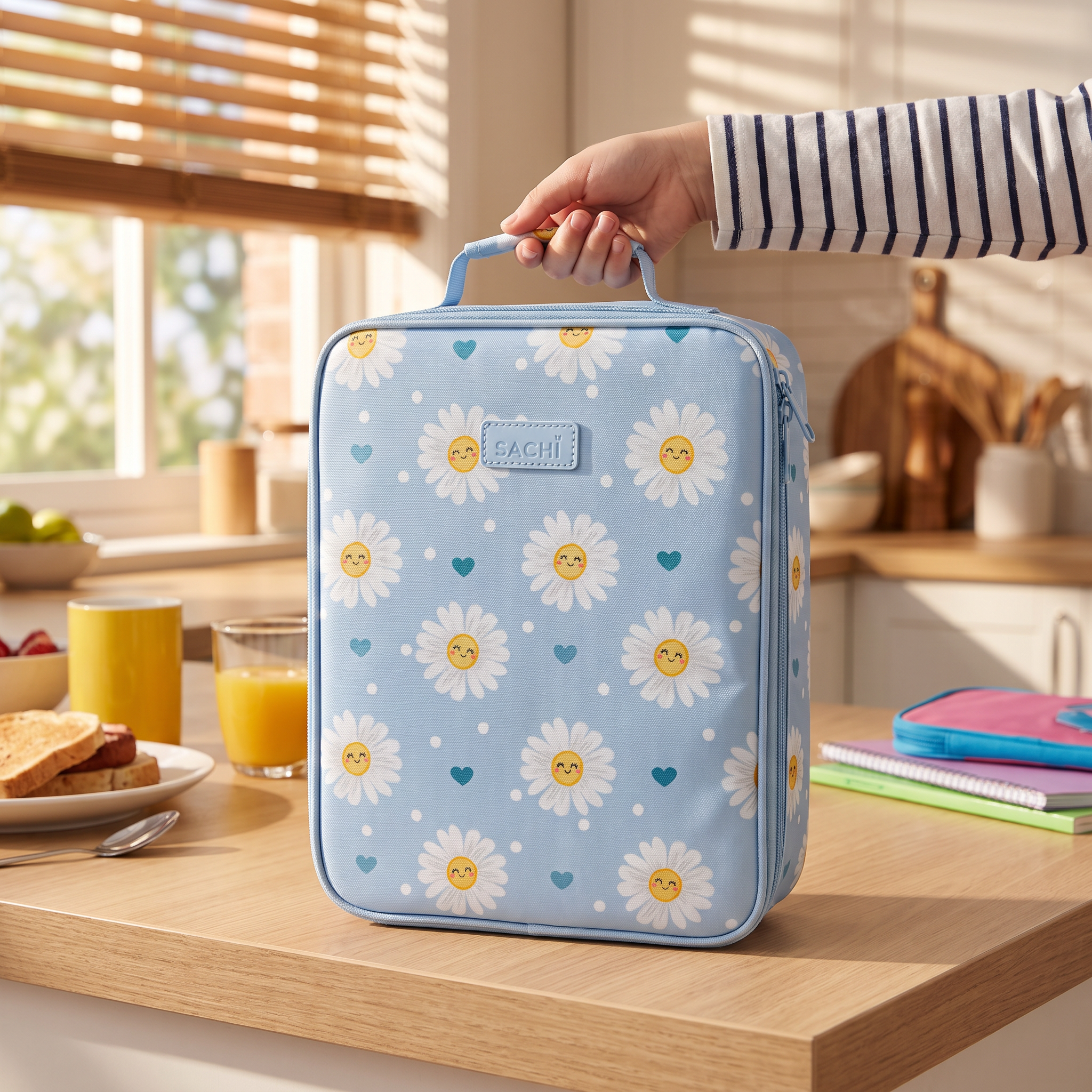 Sachi Kids Insulated Junior XL Lunch Bag - Daydream Daisies