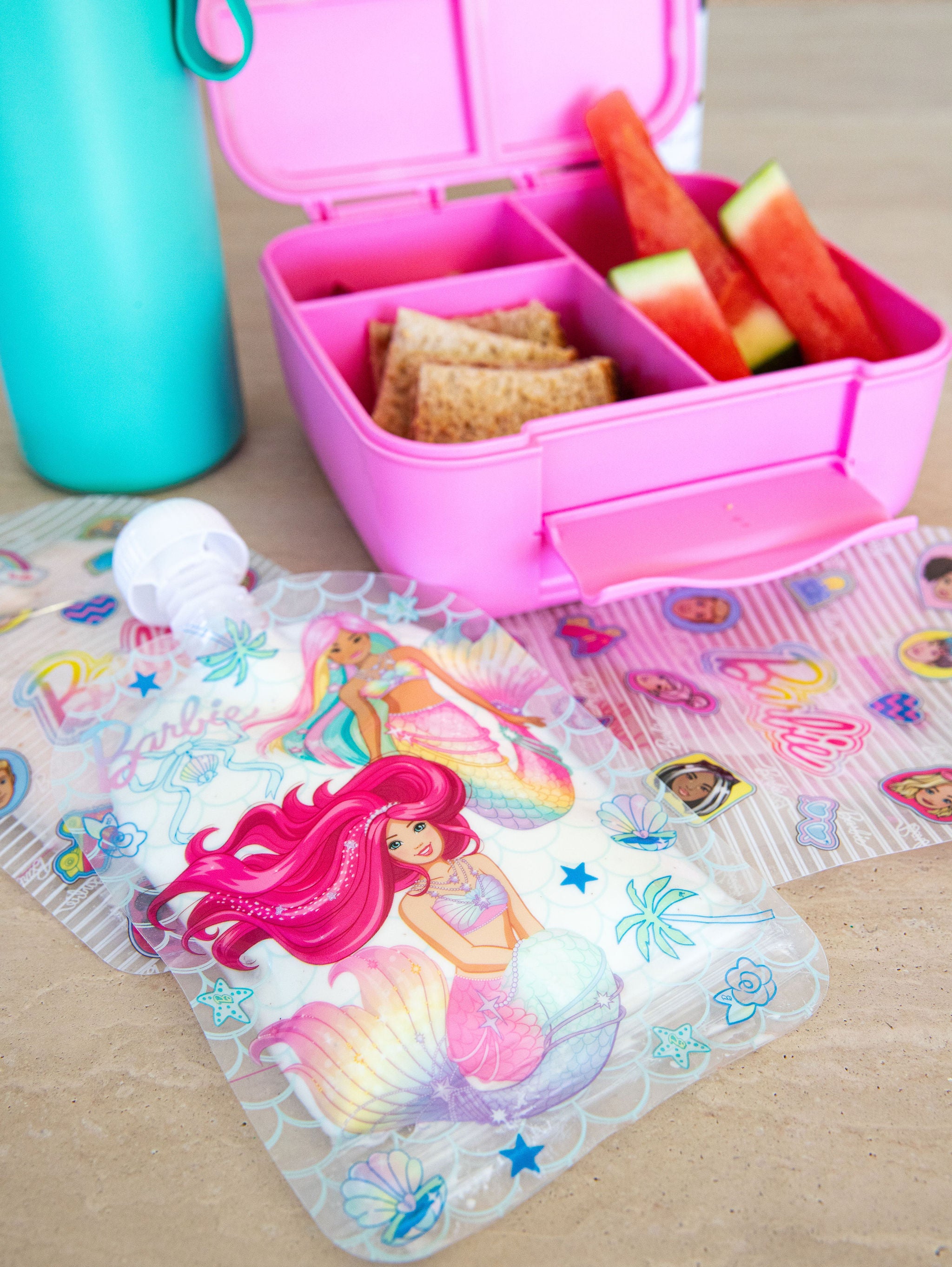 Barbie Mermaid Fantasy Reusable Yoghurt Pouch