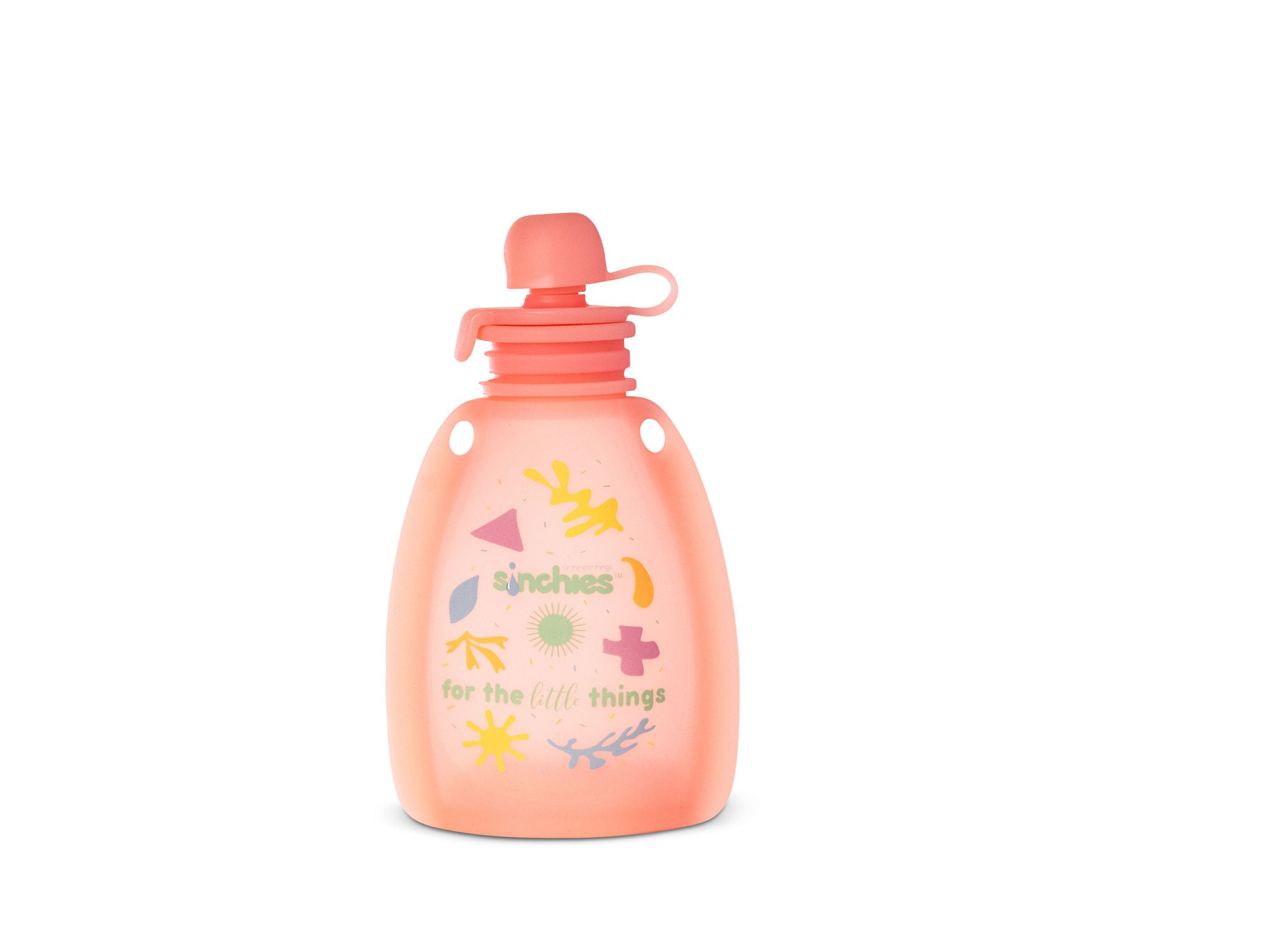 Sinchies pink silicone squeezy pouch
