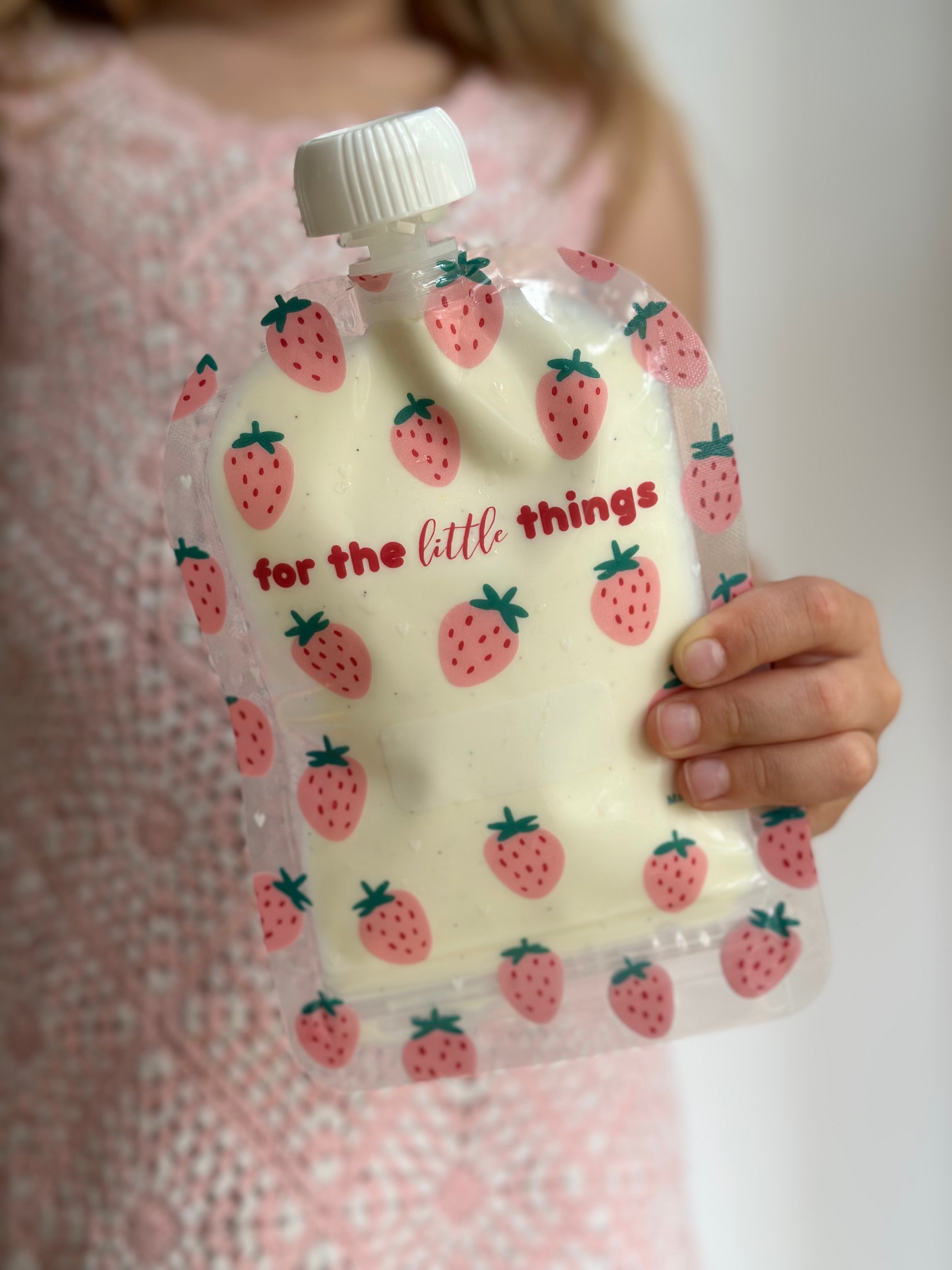Sinchies 150ml Reusable Food Pouches - Strawberries