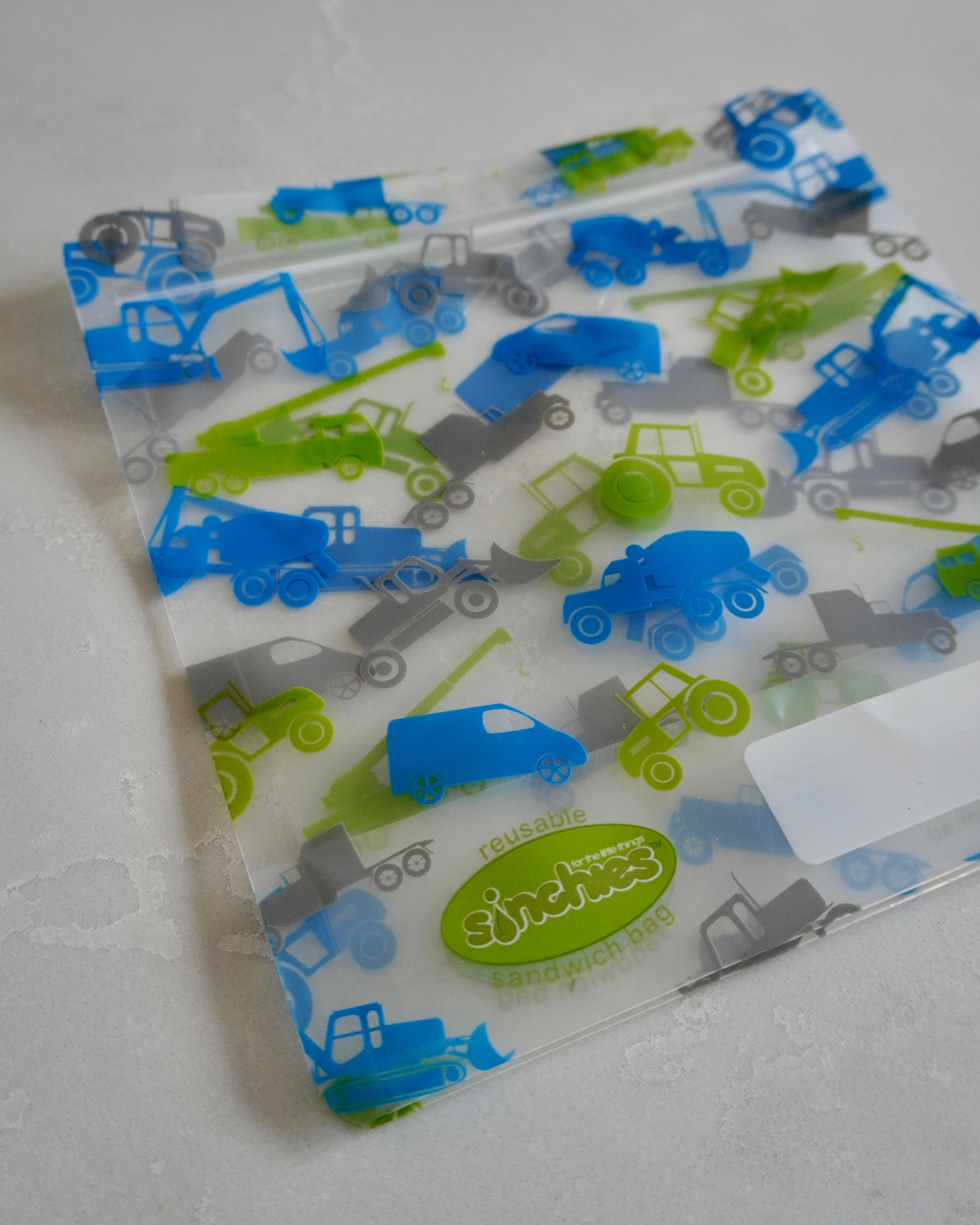 Sinchies Reusable Sandwich Bags - Trucks