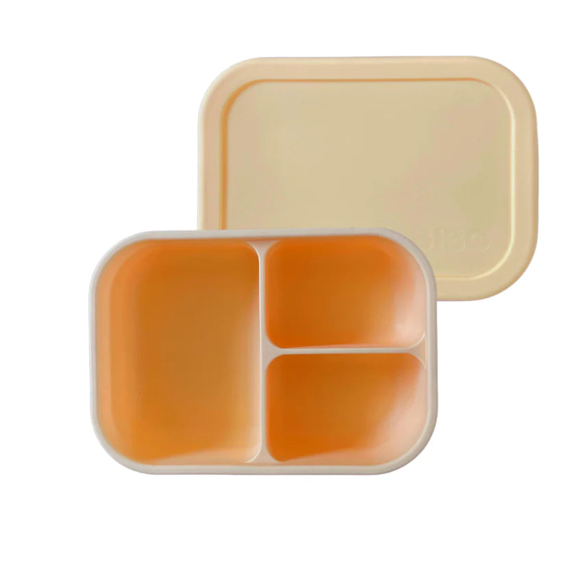 yellow bento silicone lunch box