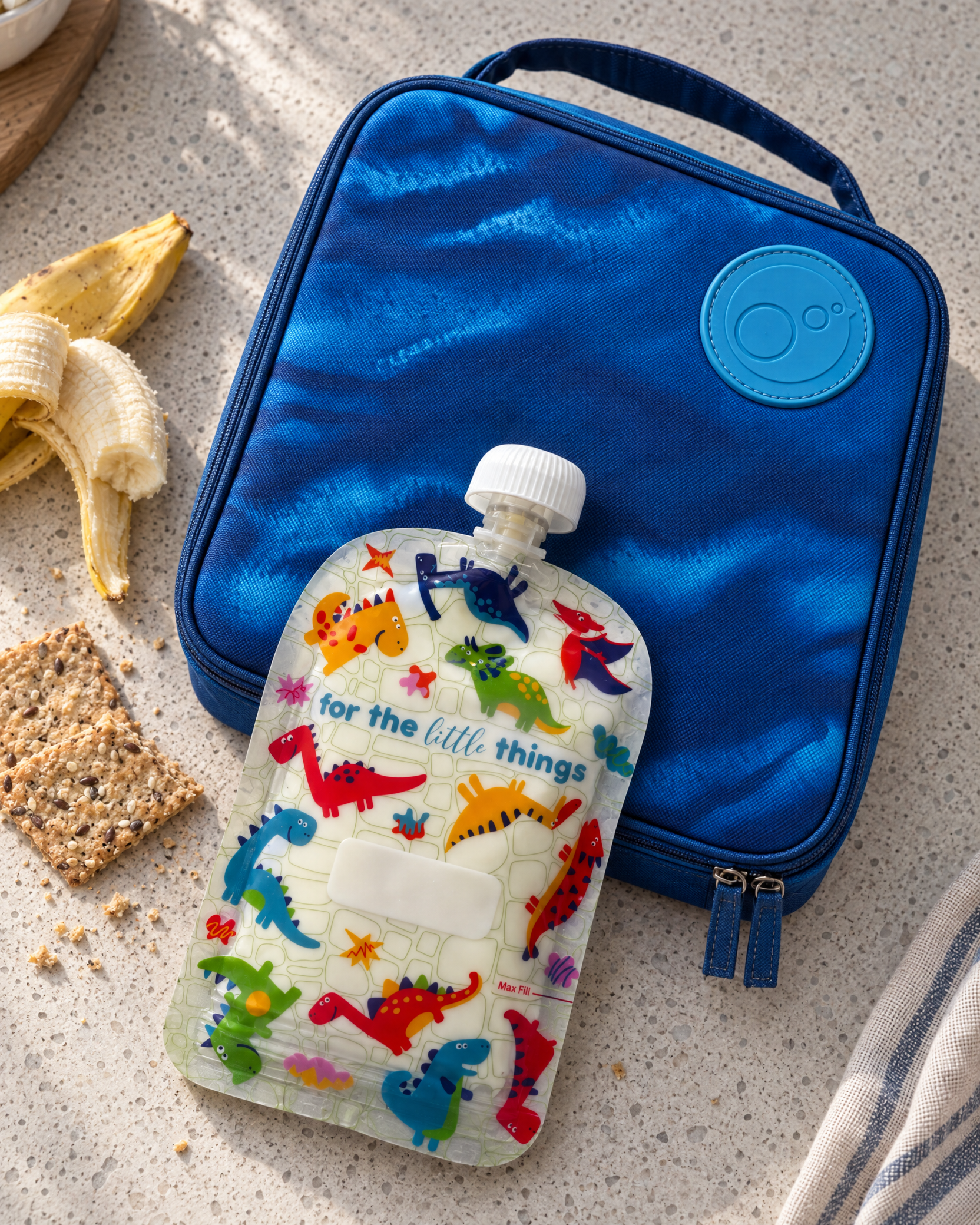 Sinchies 150ml Reusable Food Pouches - DinoROAR