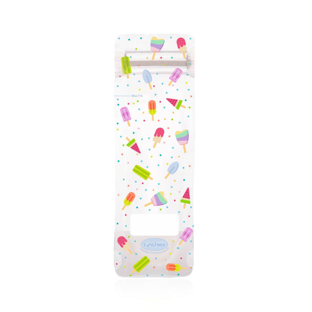 Ice block reusable icy poles