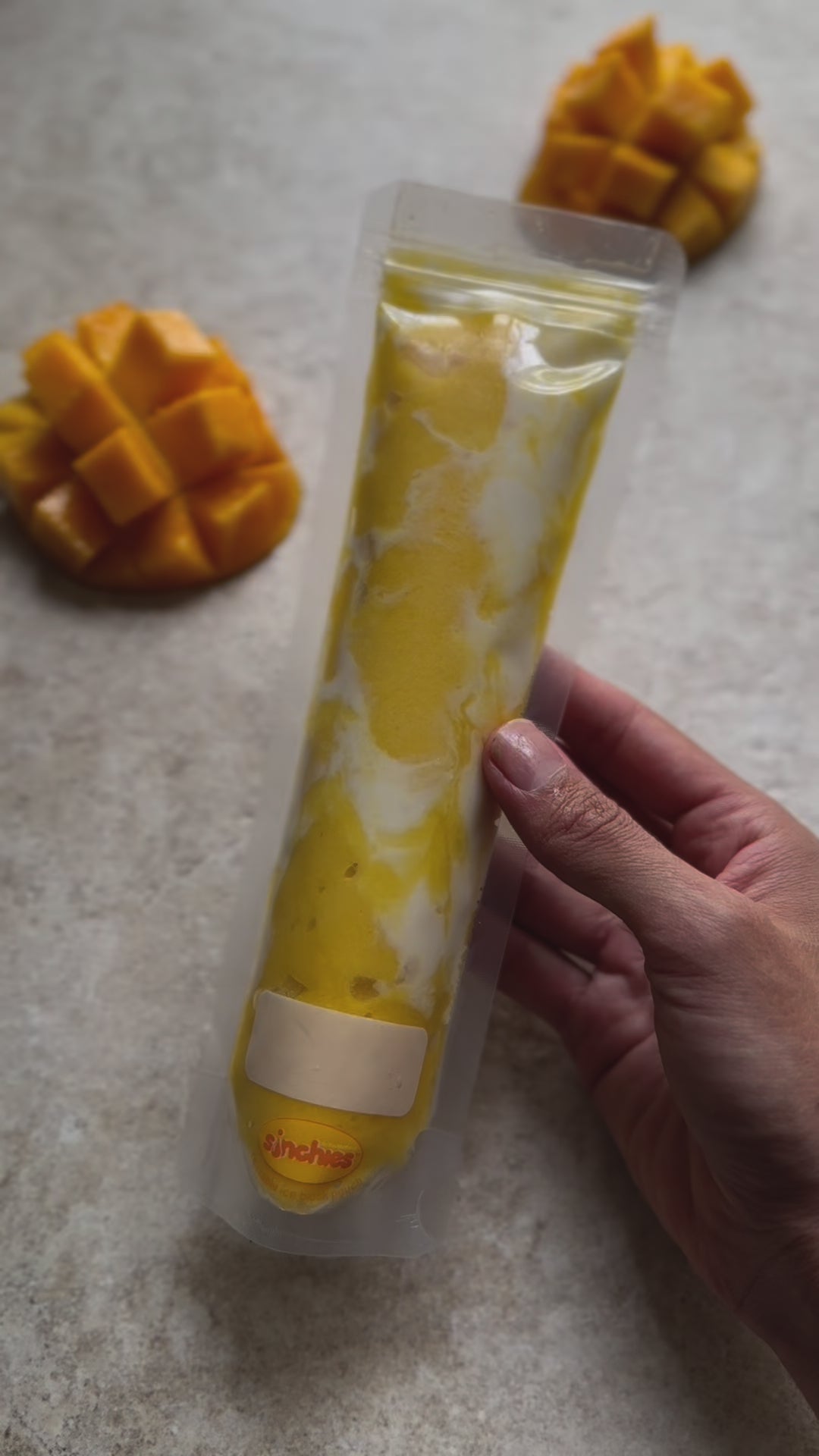 make your own mango ice block