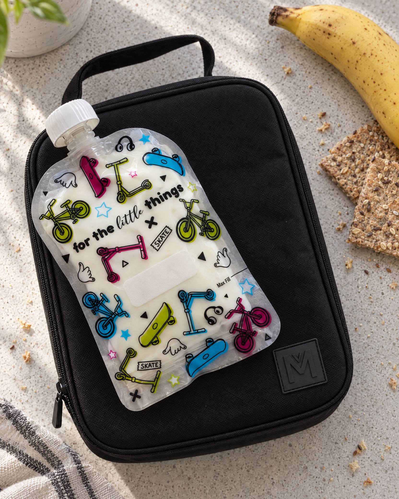 Sinchies 150ml Reusable Food Pouches - Skate Squad