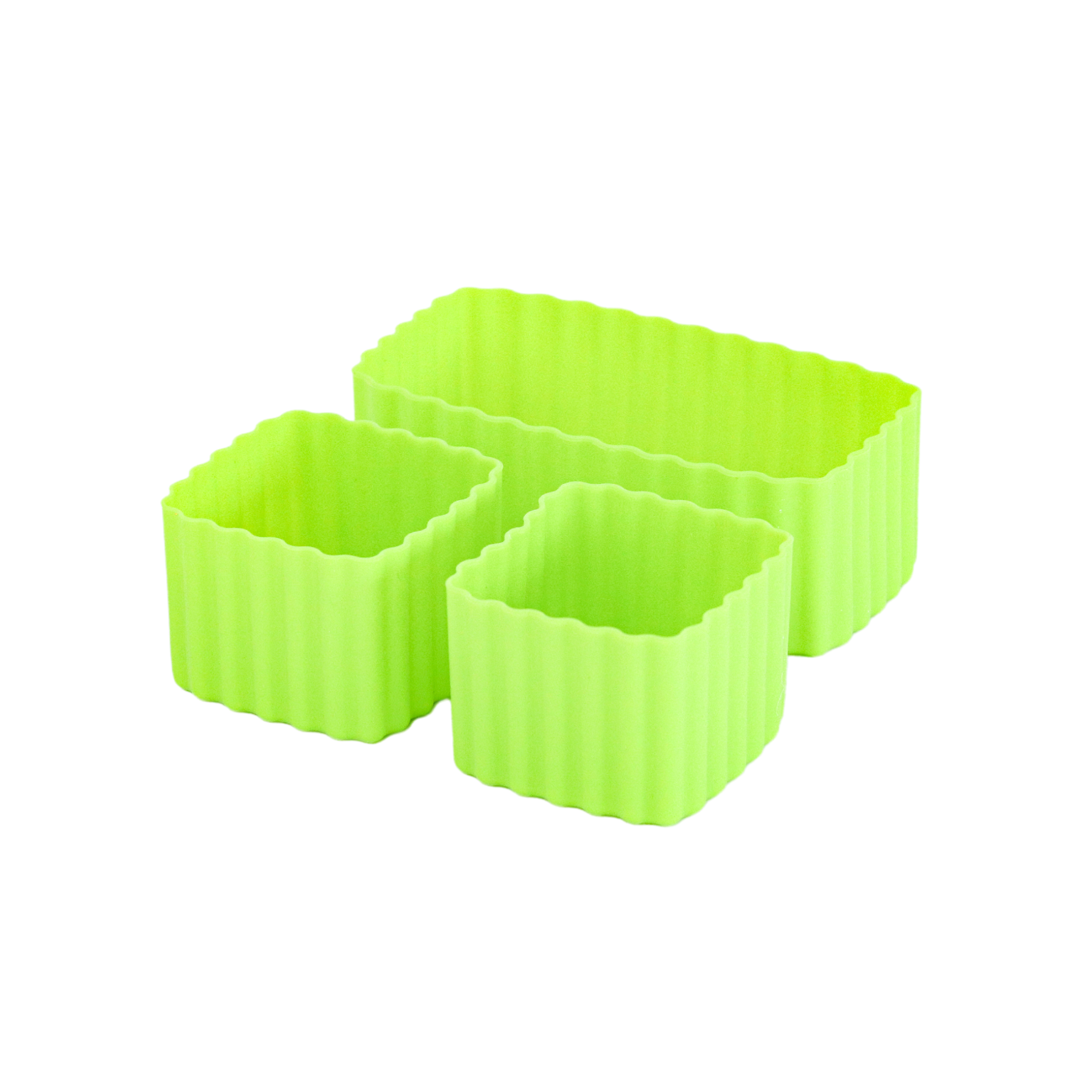 matcha green mixed silicone bento cups