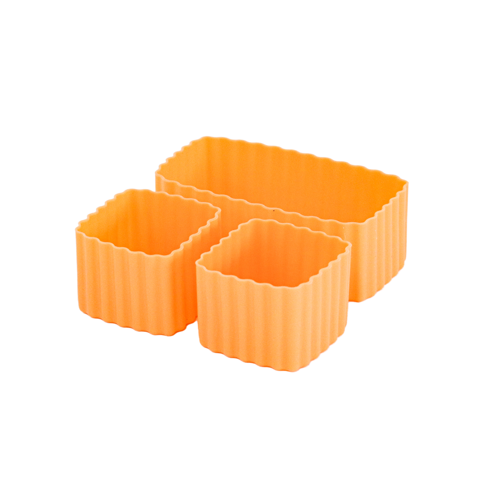 Orange silicone bento cups