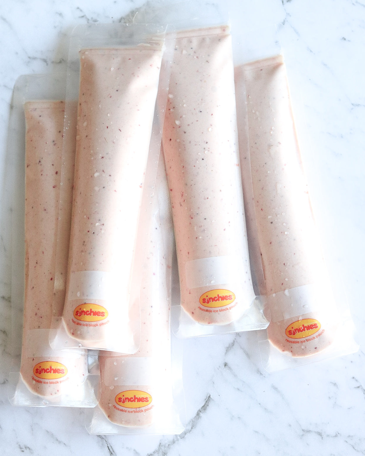 reusable ice pop pouches by Sinchies