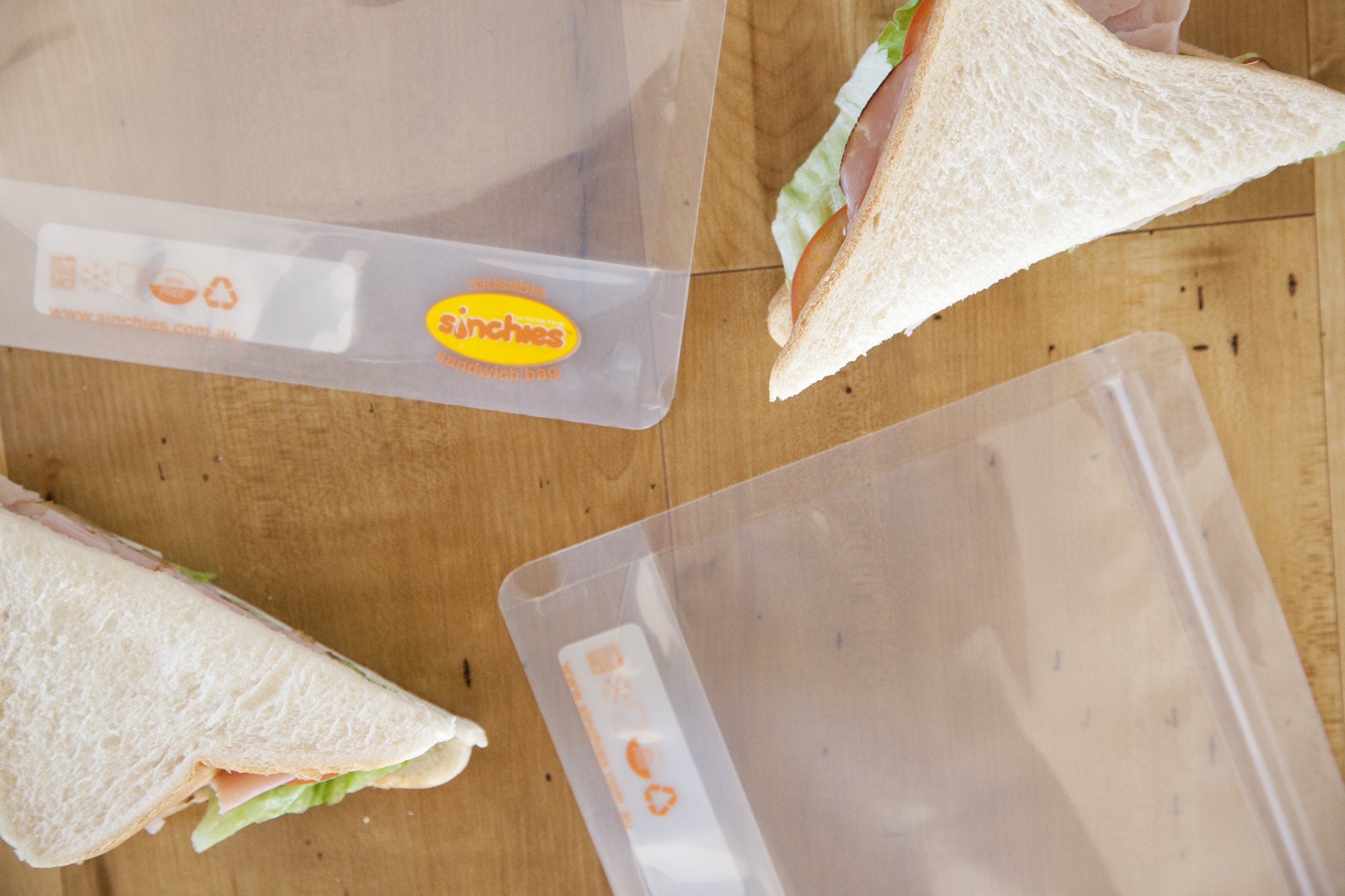 Sinchies reusable sandwich ziplock bag
